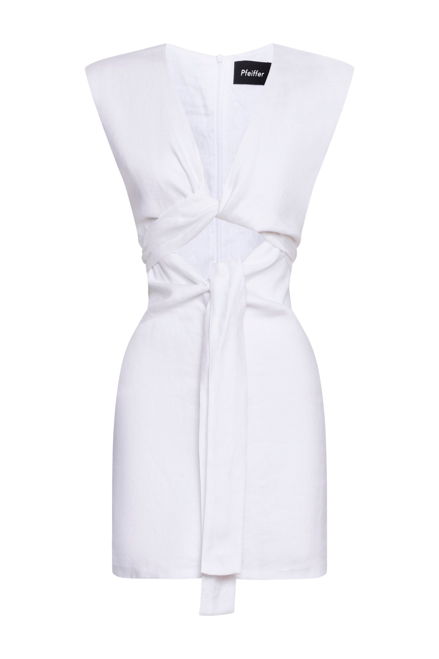 ROBERTS LINEN DRESS | POWDER