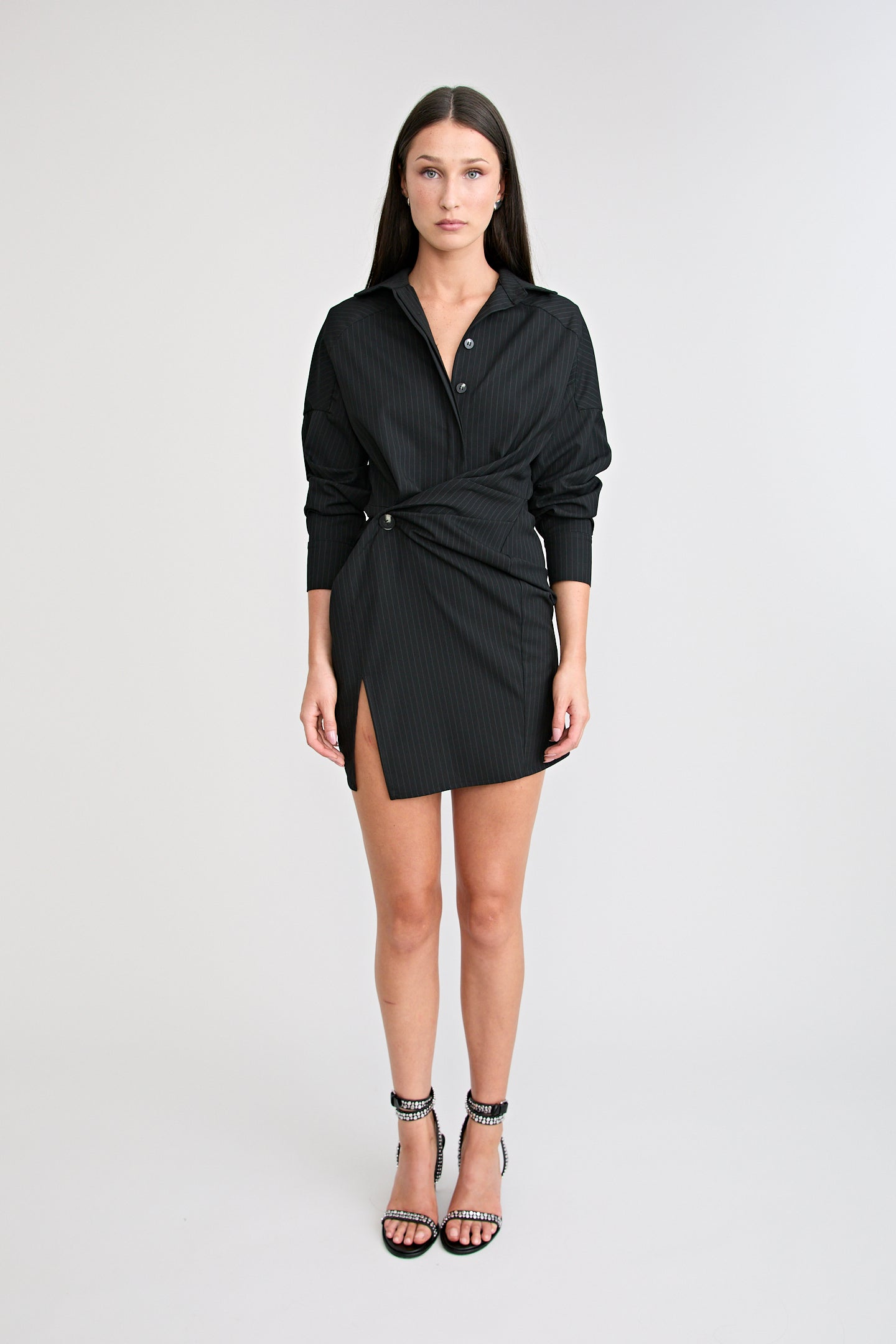 zena jersey wrap dress Zena Jersey Faux Wrap Midi Dress (Women)