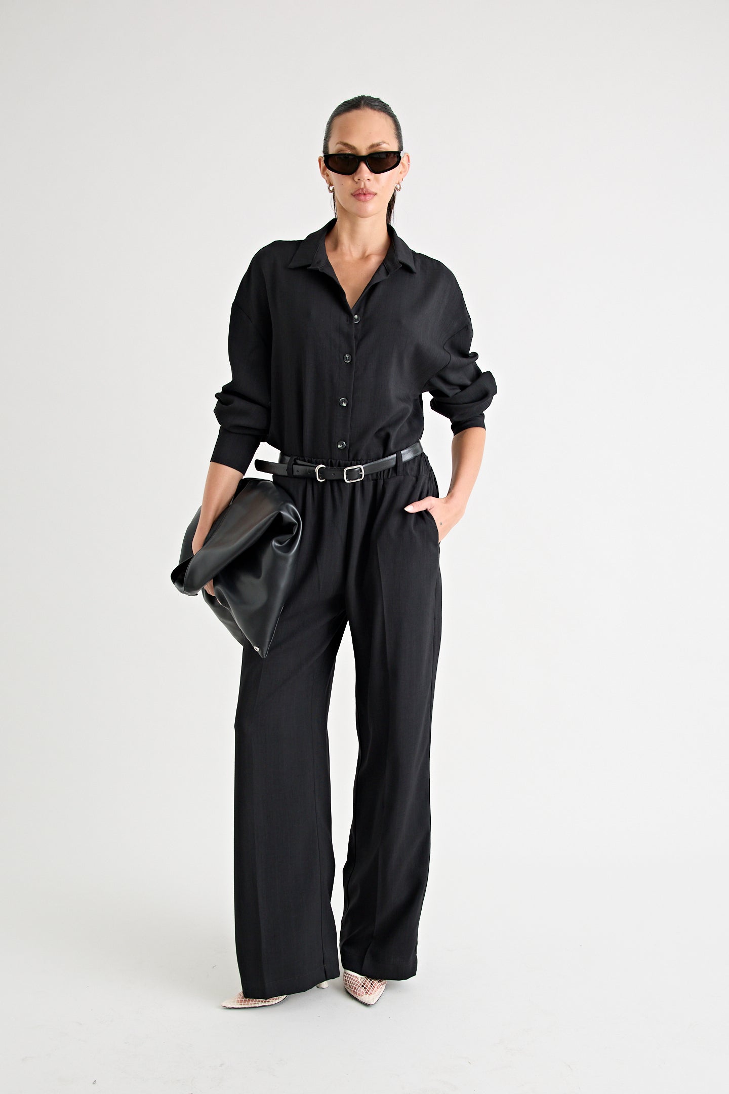 PINO WIDE LEG PANT | BLACK
