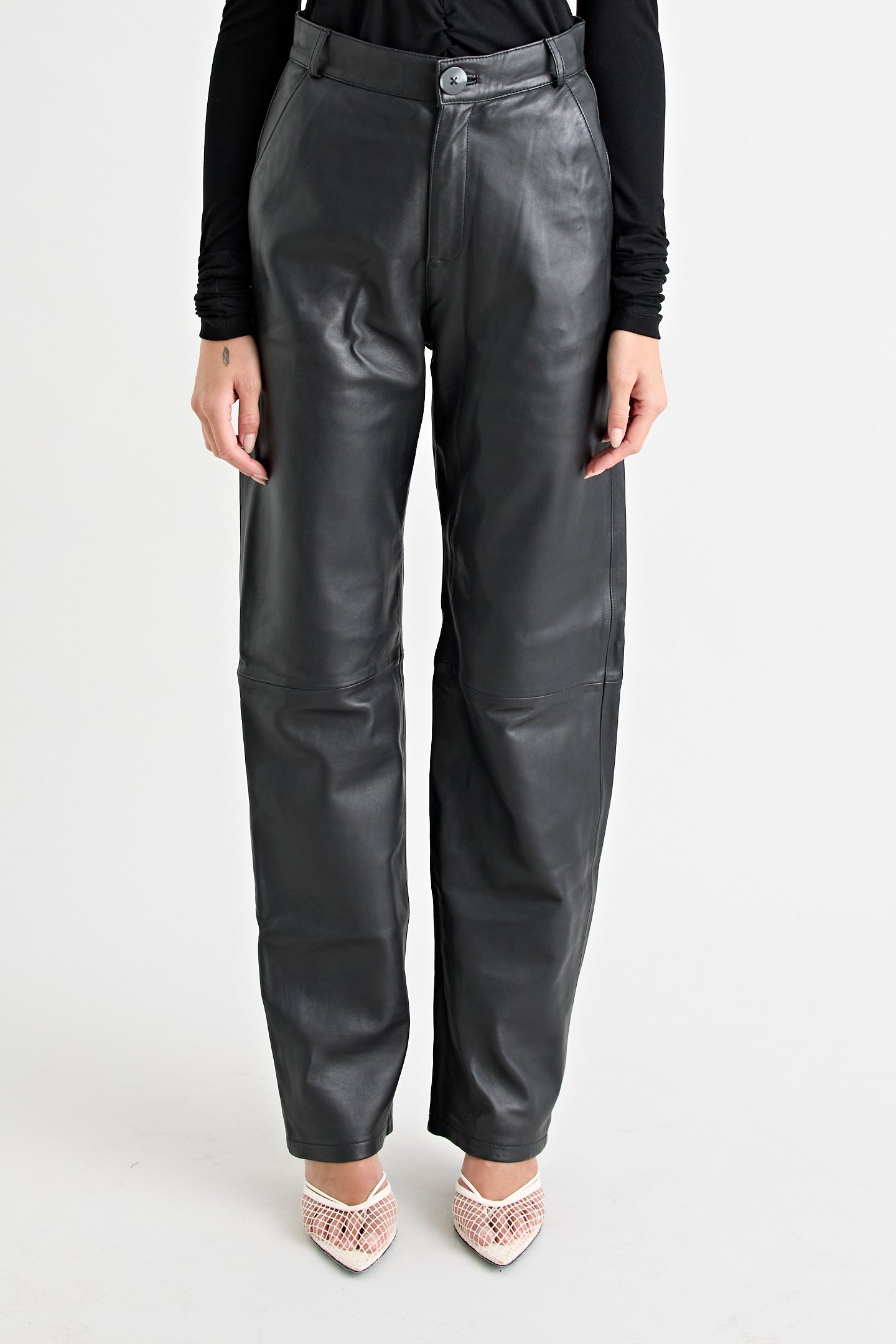PIAF LEATHER PANT | BLACK