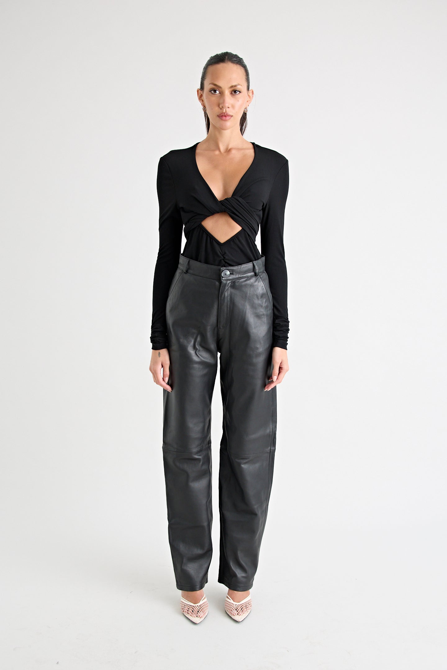 PIAF LEATHER PANT | BLACK
