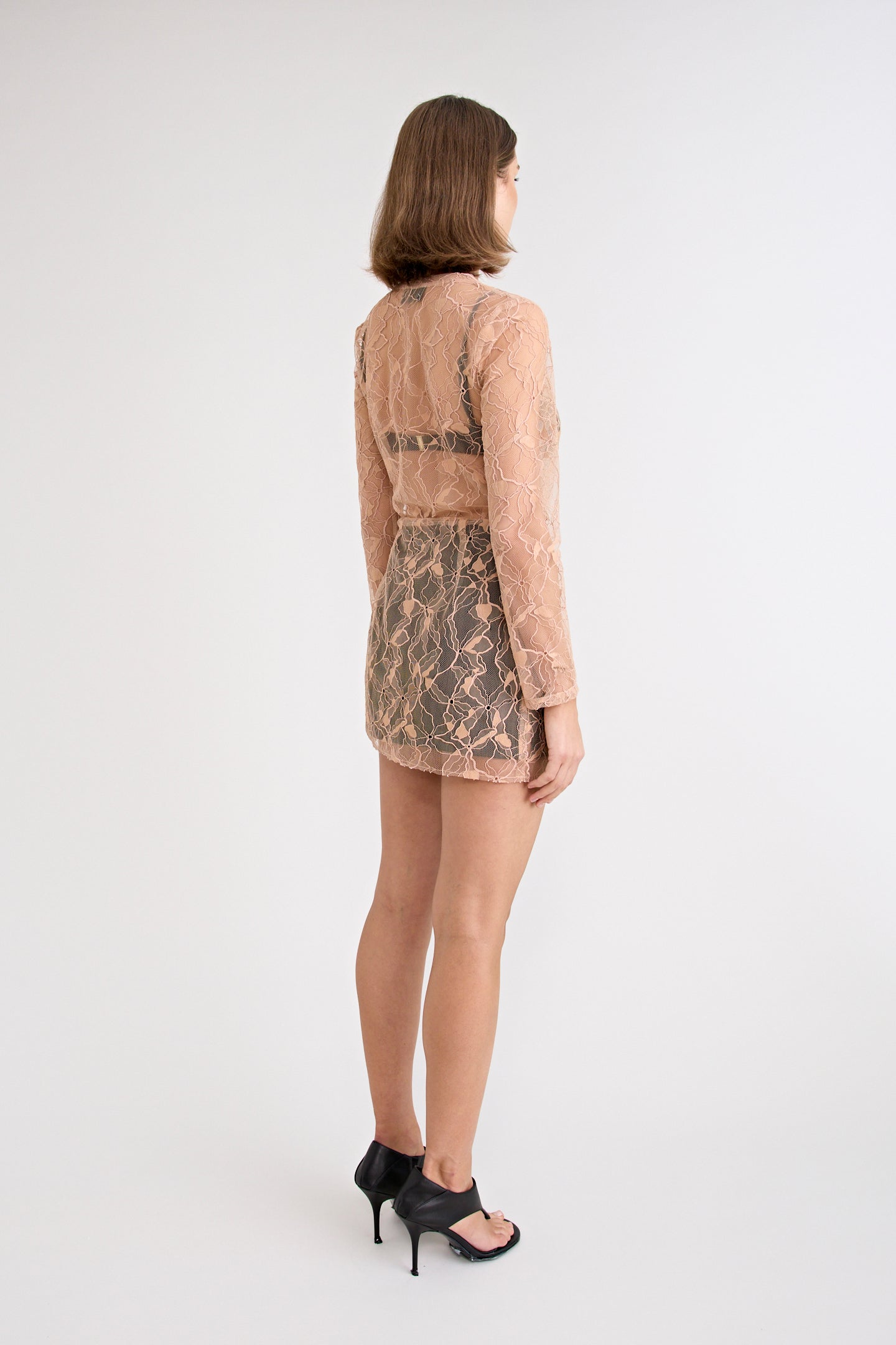 SABINE LACE TOP | NUDE