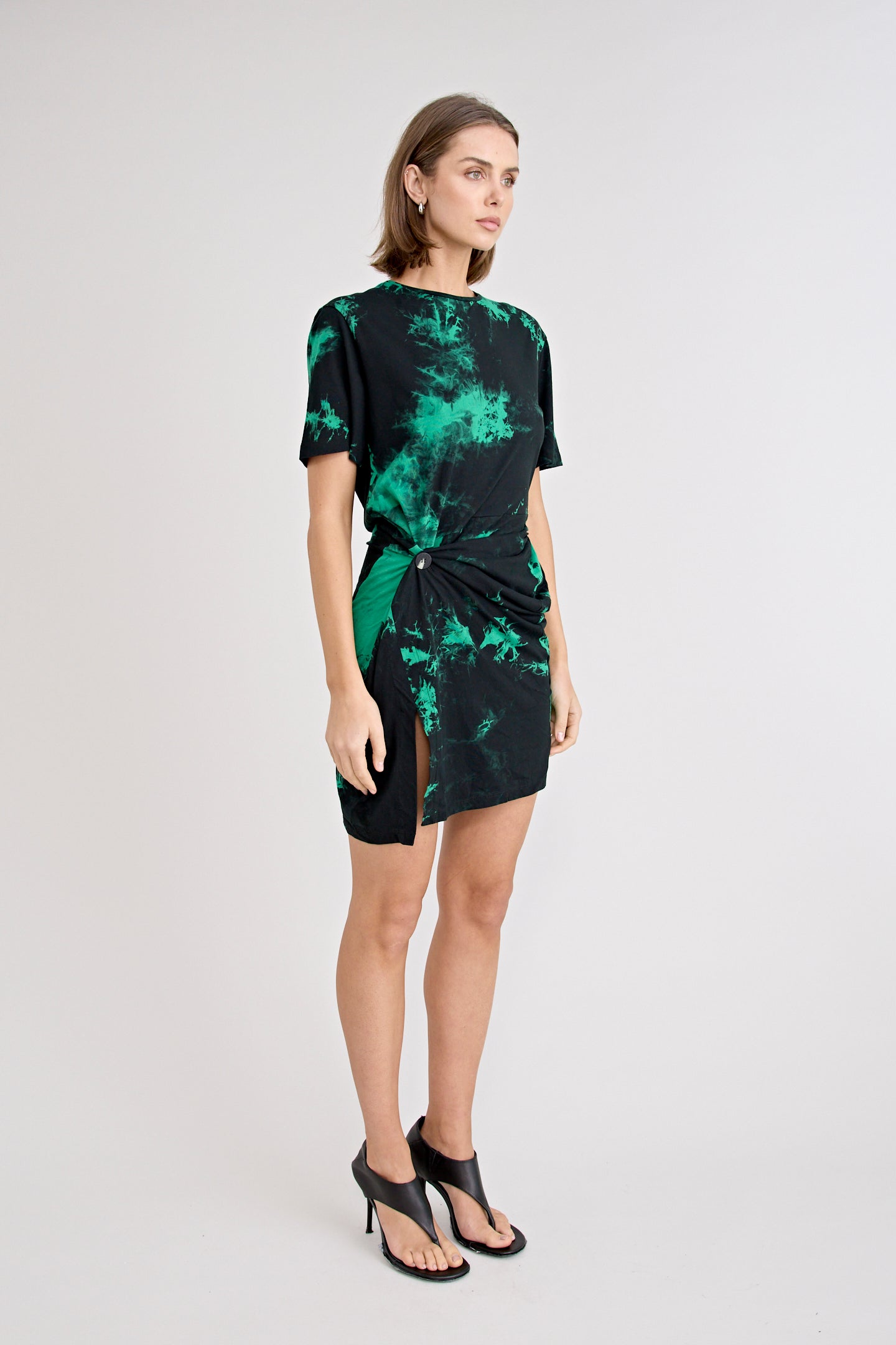 ENZO TWIST DRESS | INK