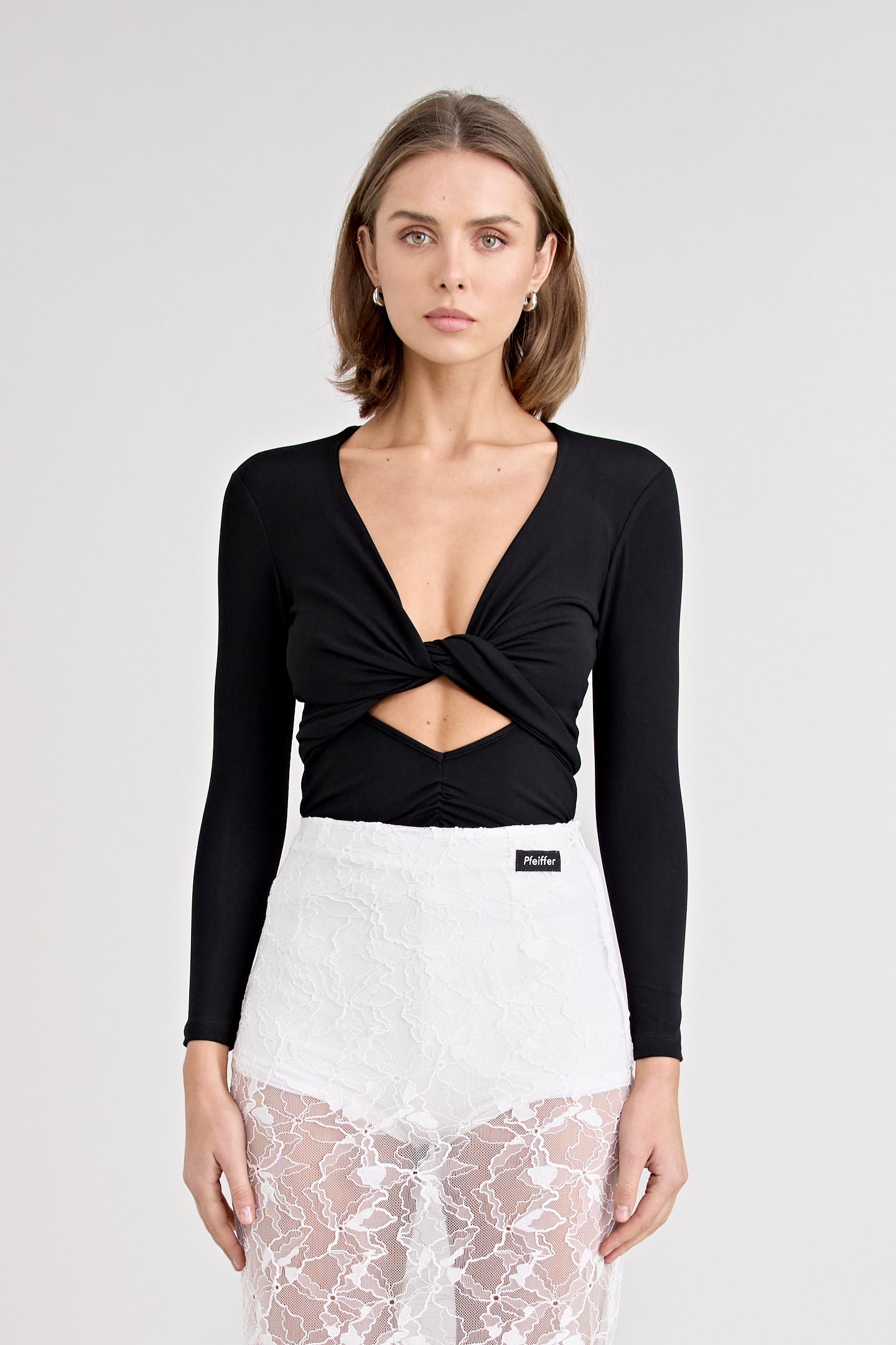 RAMOS LONG SLEEVE TOP  | BLACK
