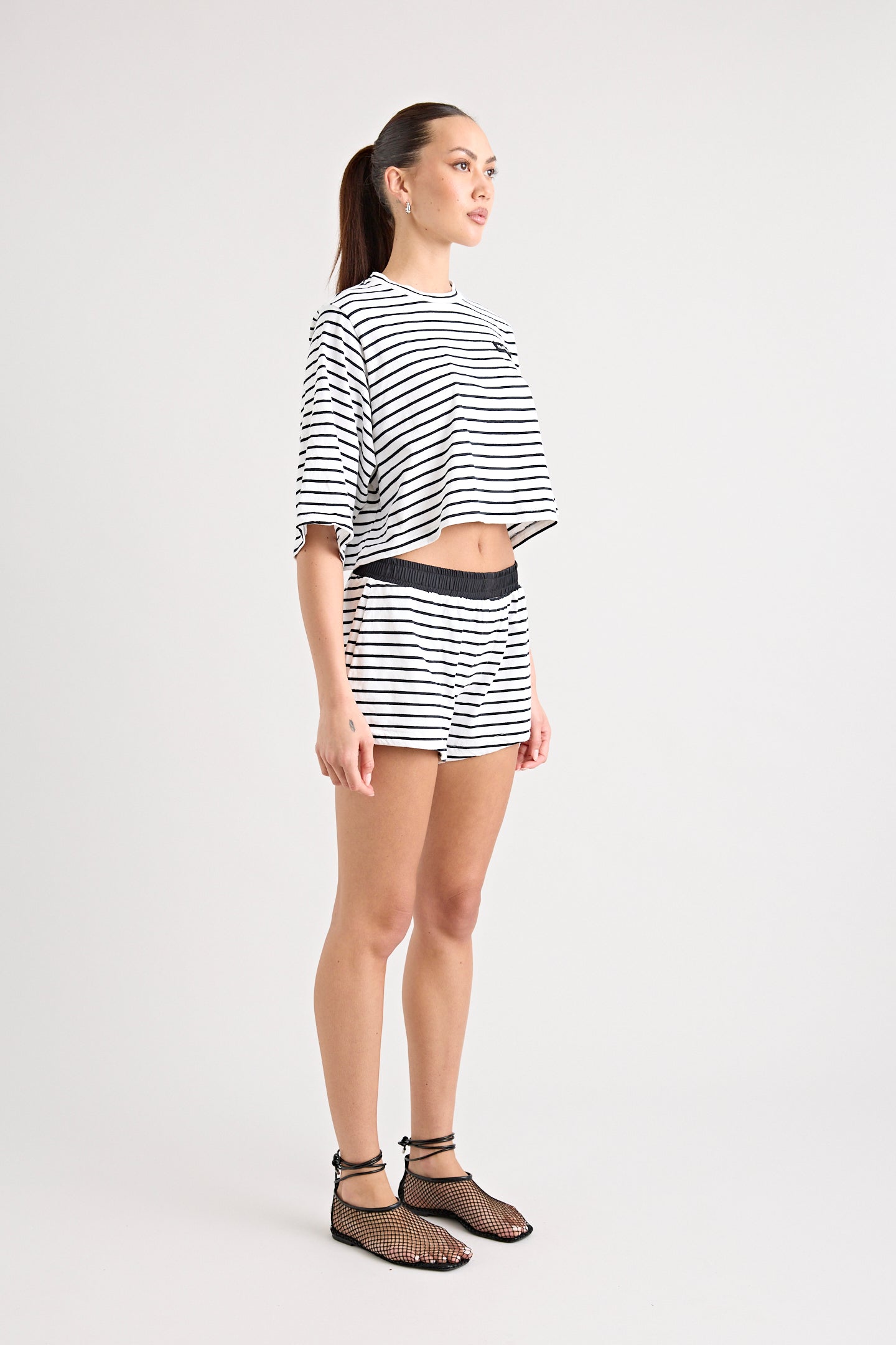 SORRENTINO TEE | WHITE / BLACK