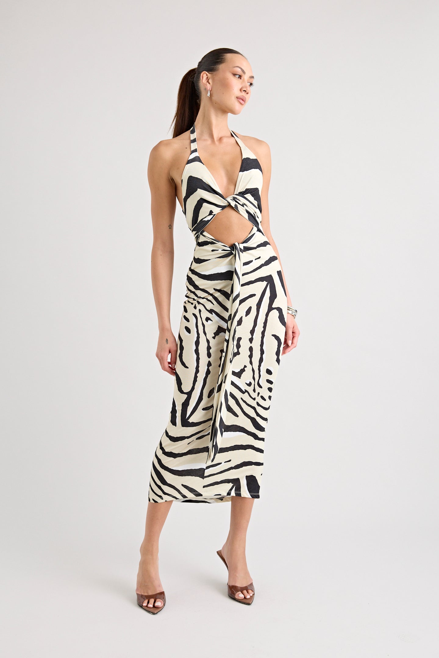 TOCA TIE UP DRESS | ZEBRA