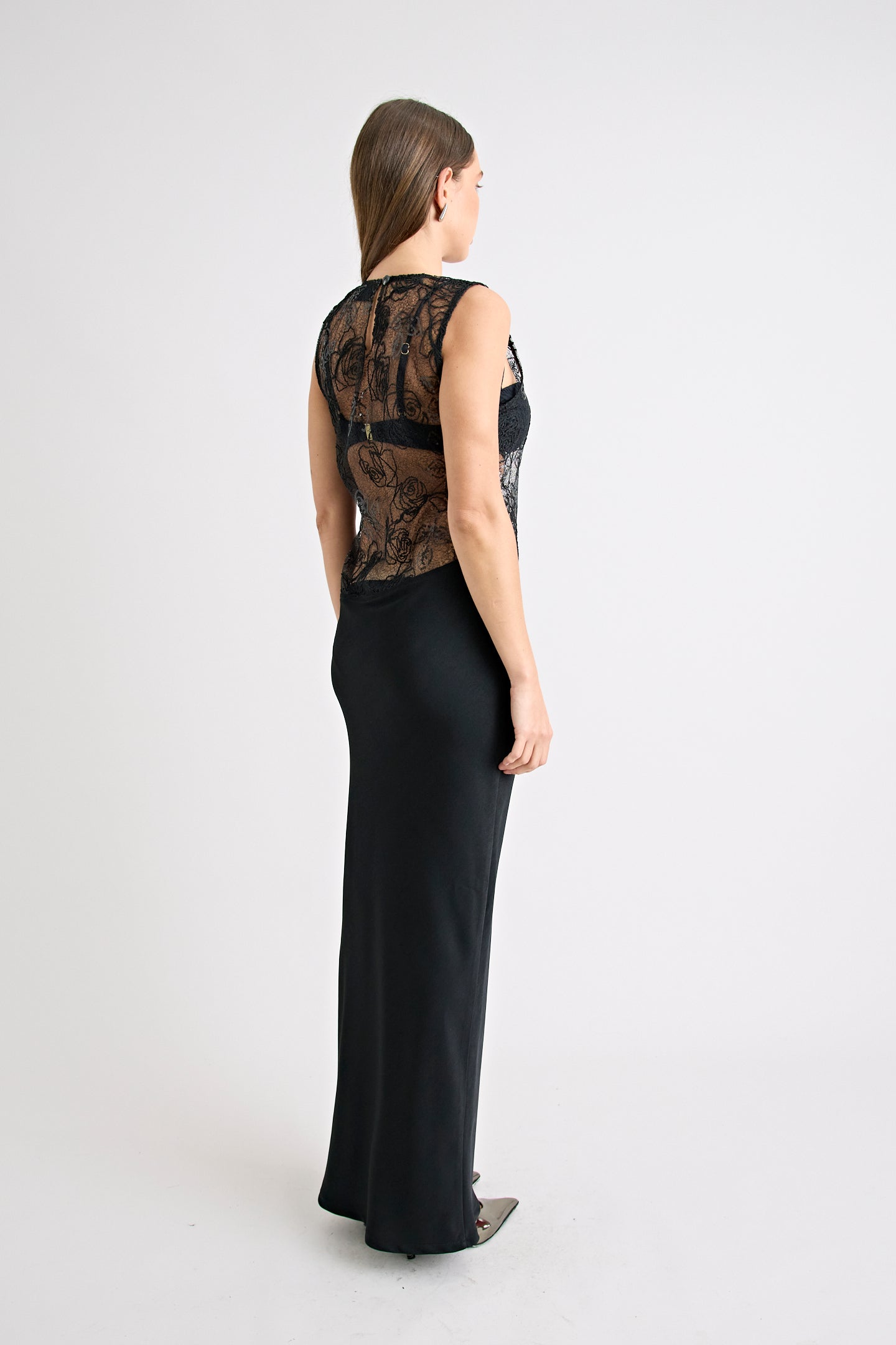 ROZELLE LACE DRESS | BLACK