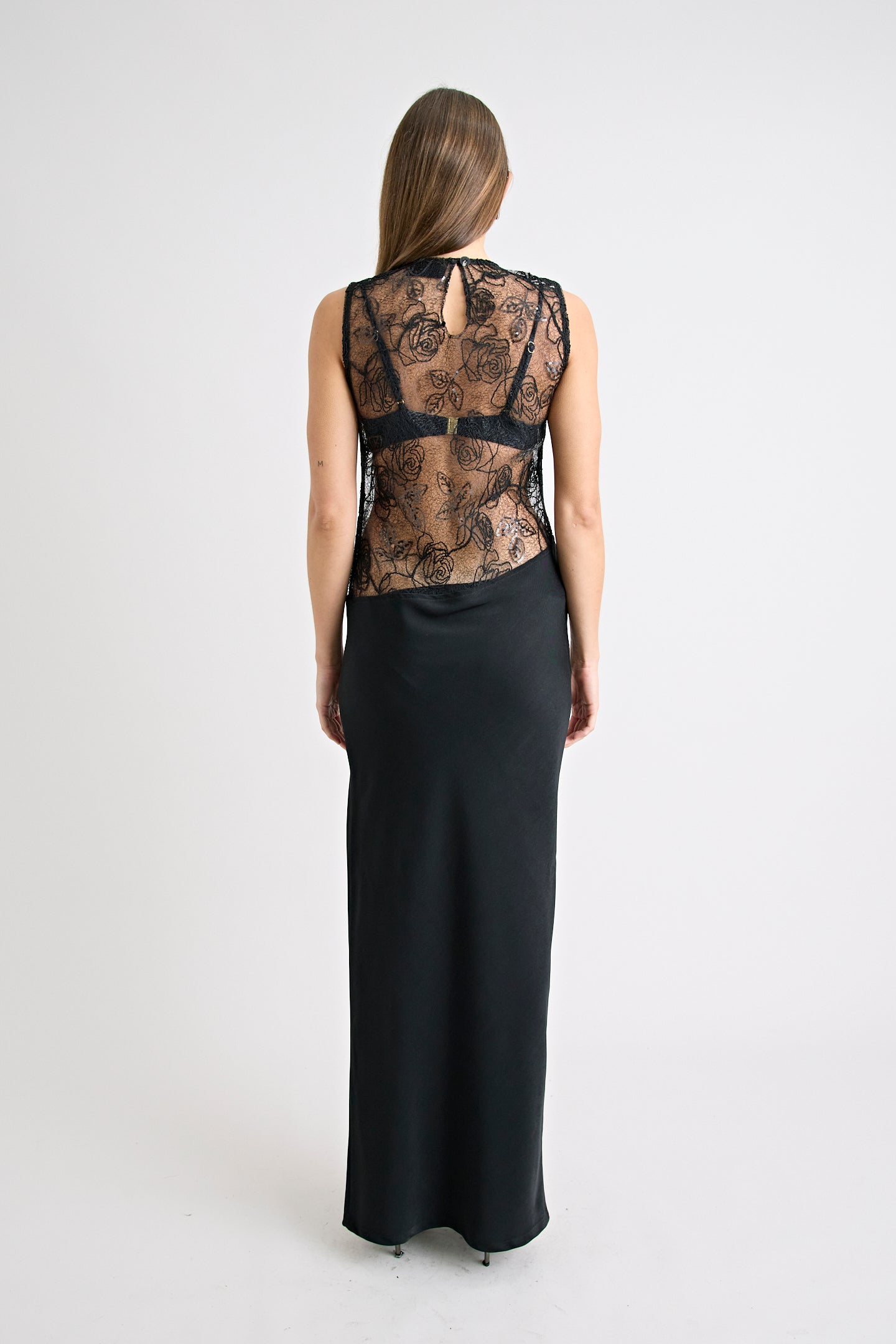 ROZELLE LACE DRESS | BLACK