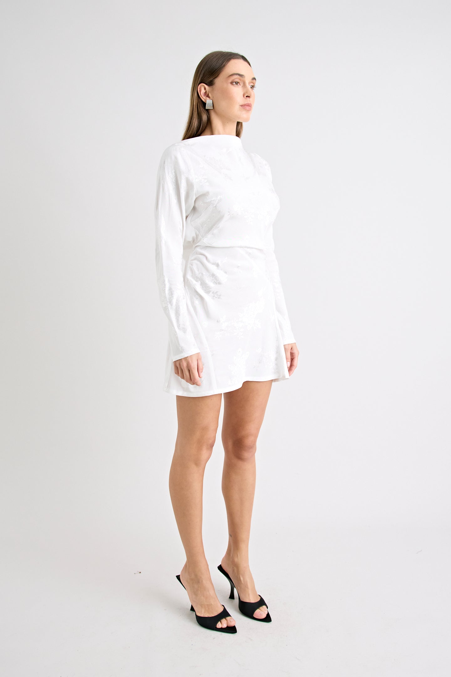 for love and lemons butterscotch tiered mini dress FOR LOVE & LEMONS Elea Asymmetrical Mini Dress