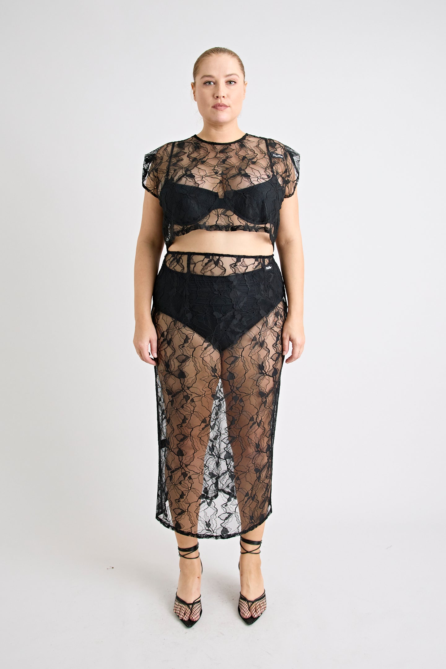 ASTRID LACE SKIRT | BLACK