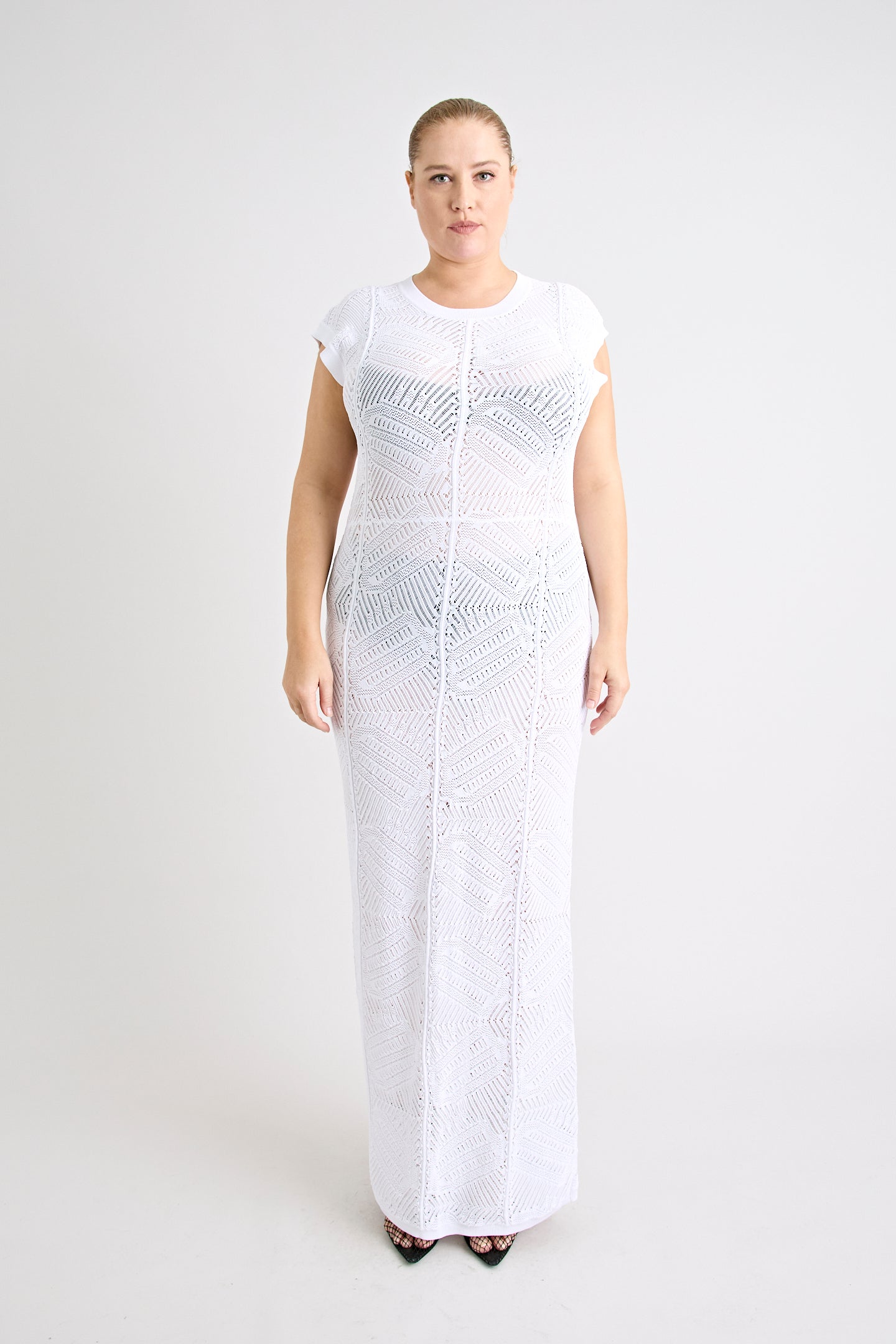 RENOIR KNIT DRESS | POWDER