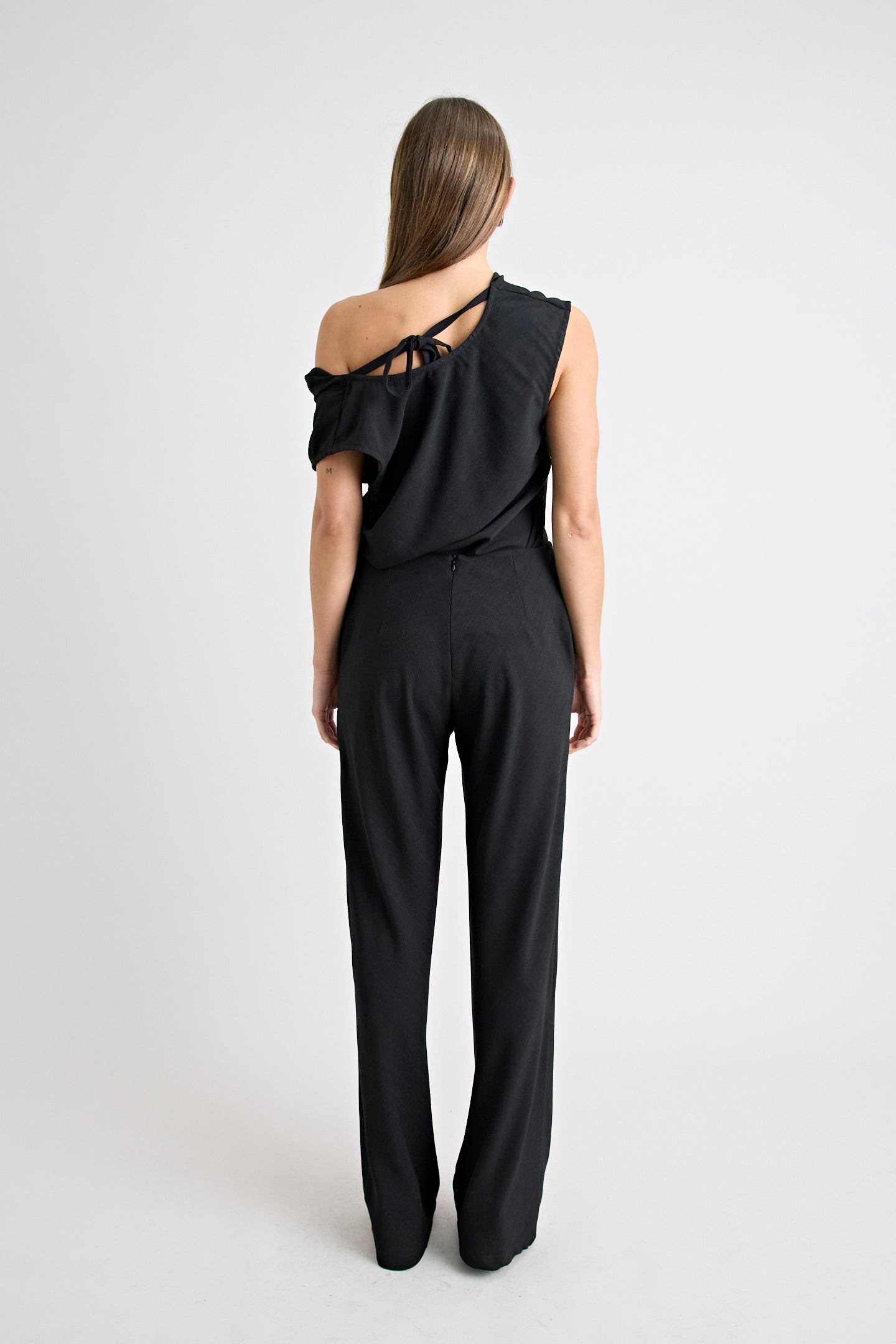 PINO BIAS CUT PANT | BLACK