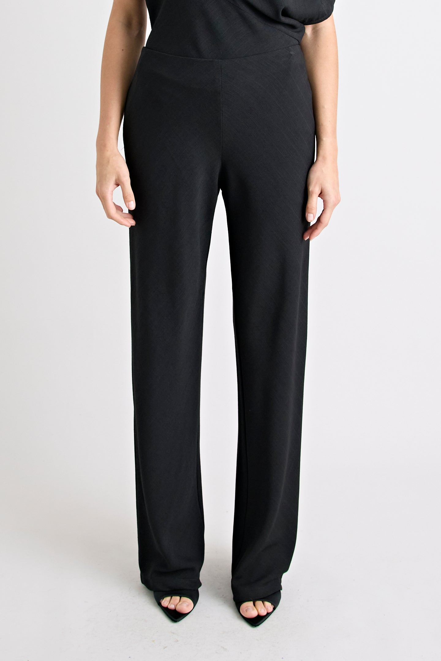 PINO BIAS CUT PANT | BLACK