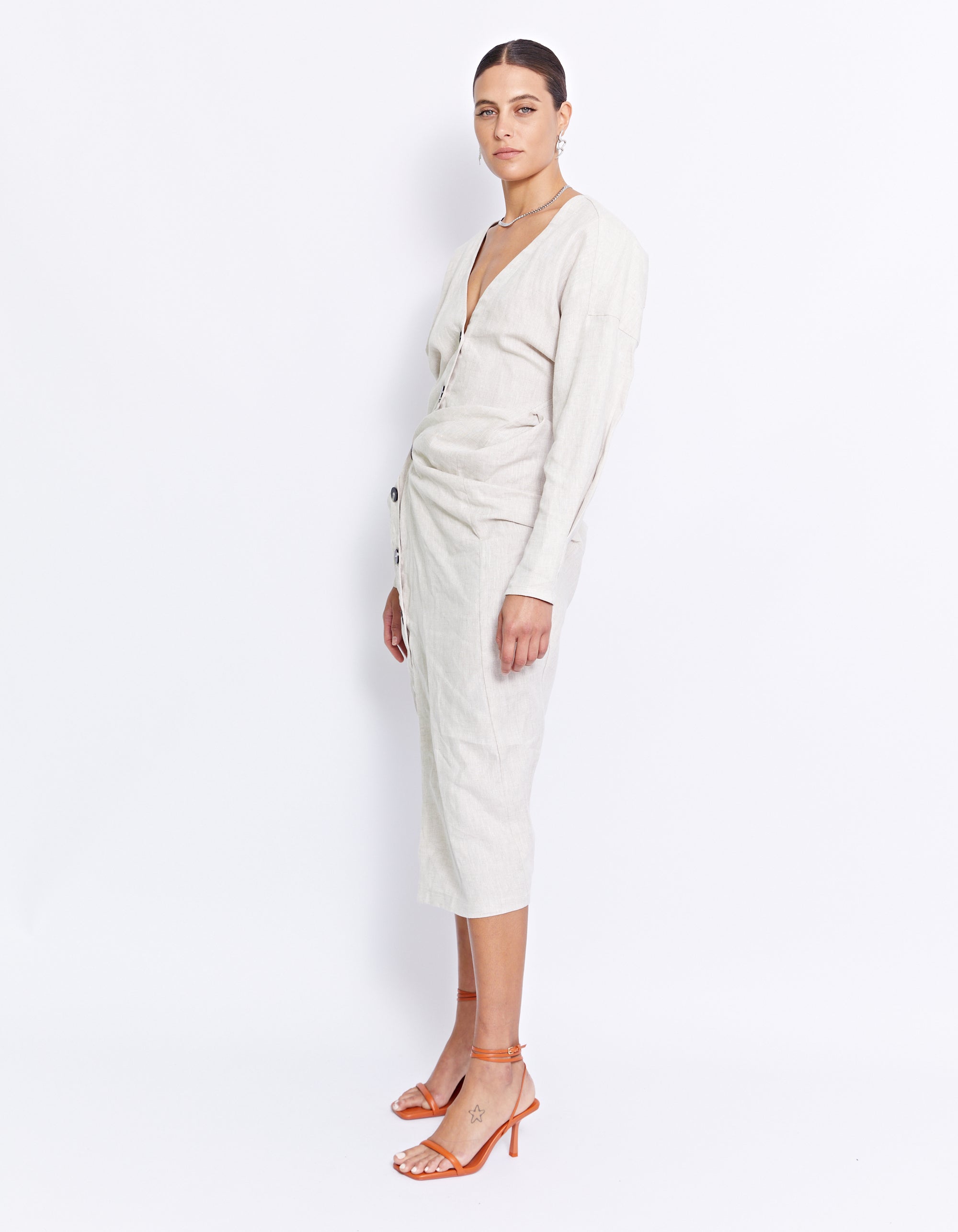 THE VITO TWIST DRESS | NATURAL