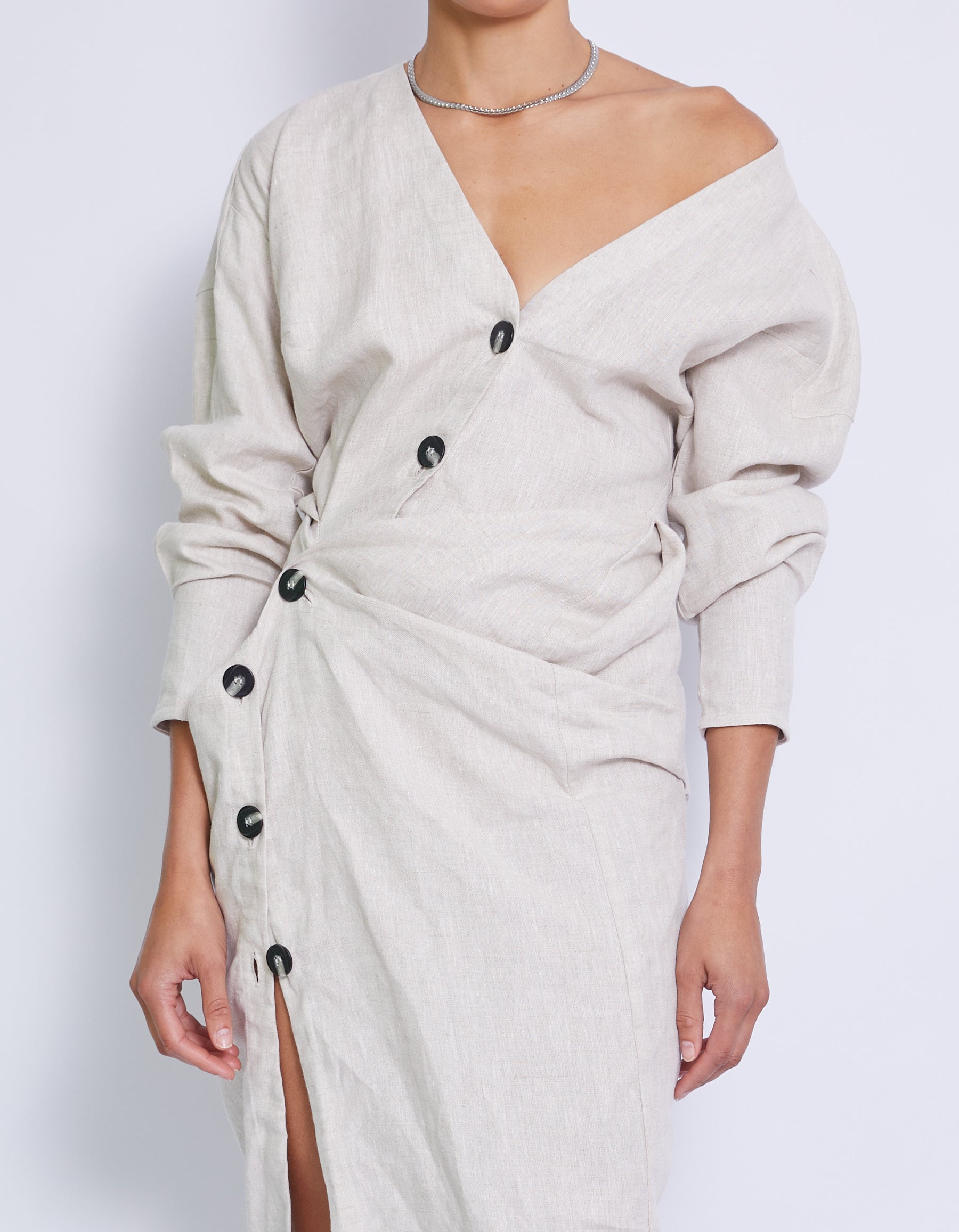 THE VITO TWIST DRESS | NATURAL