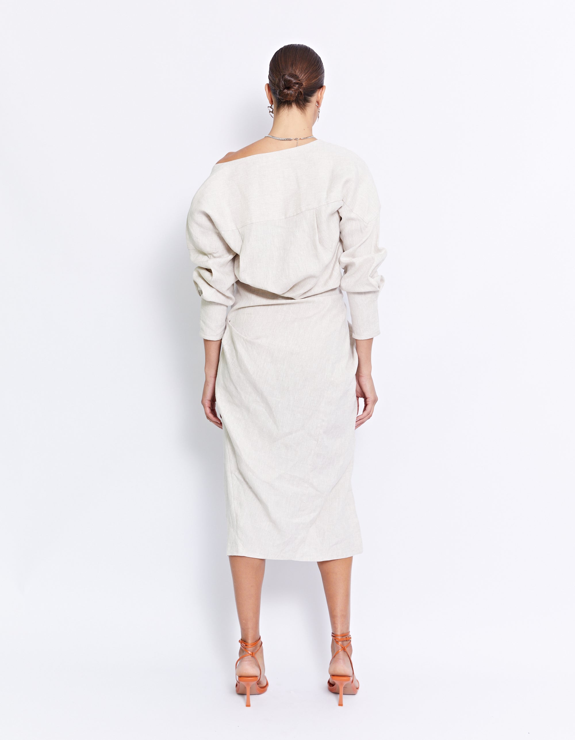 THE VITO TWIST DRESS | NATURAL