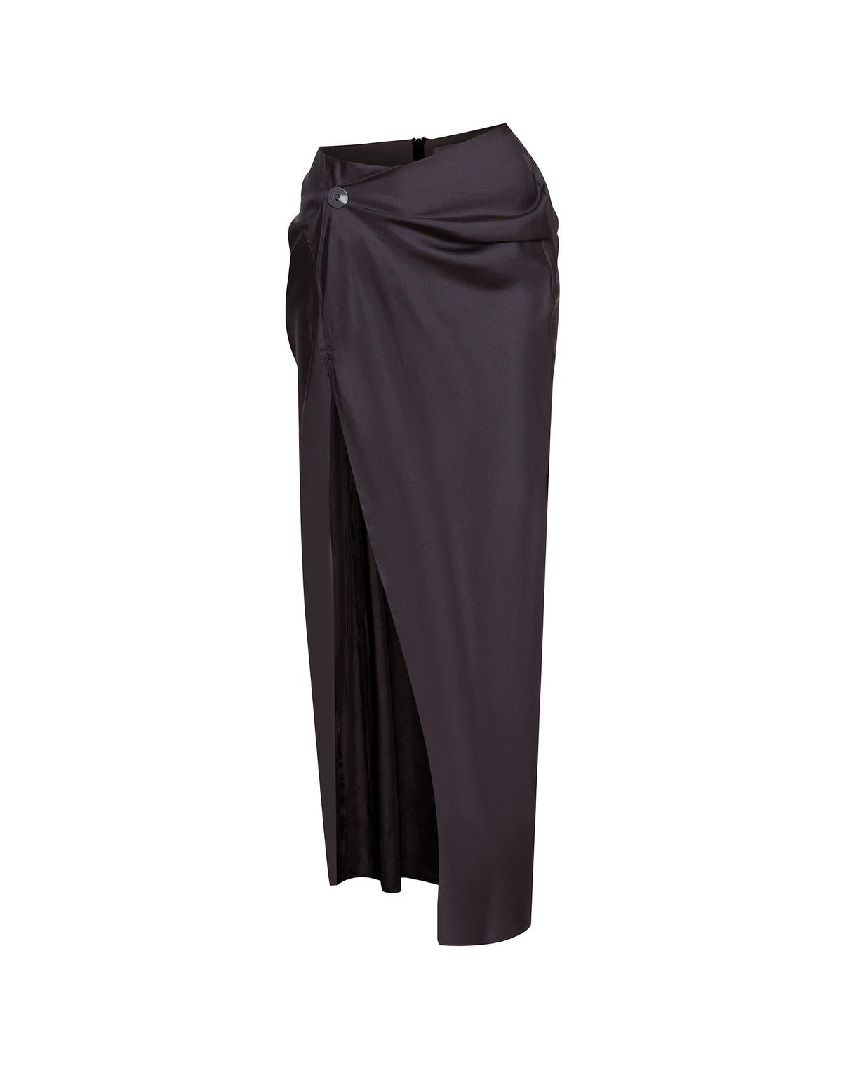 RAF SILK TWIST SKIRT | BLACK