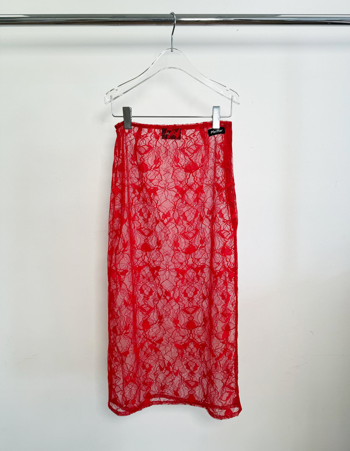 ASTRID LACE SKIRT | RED