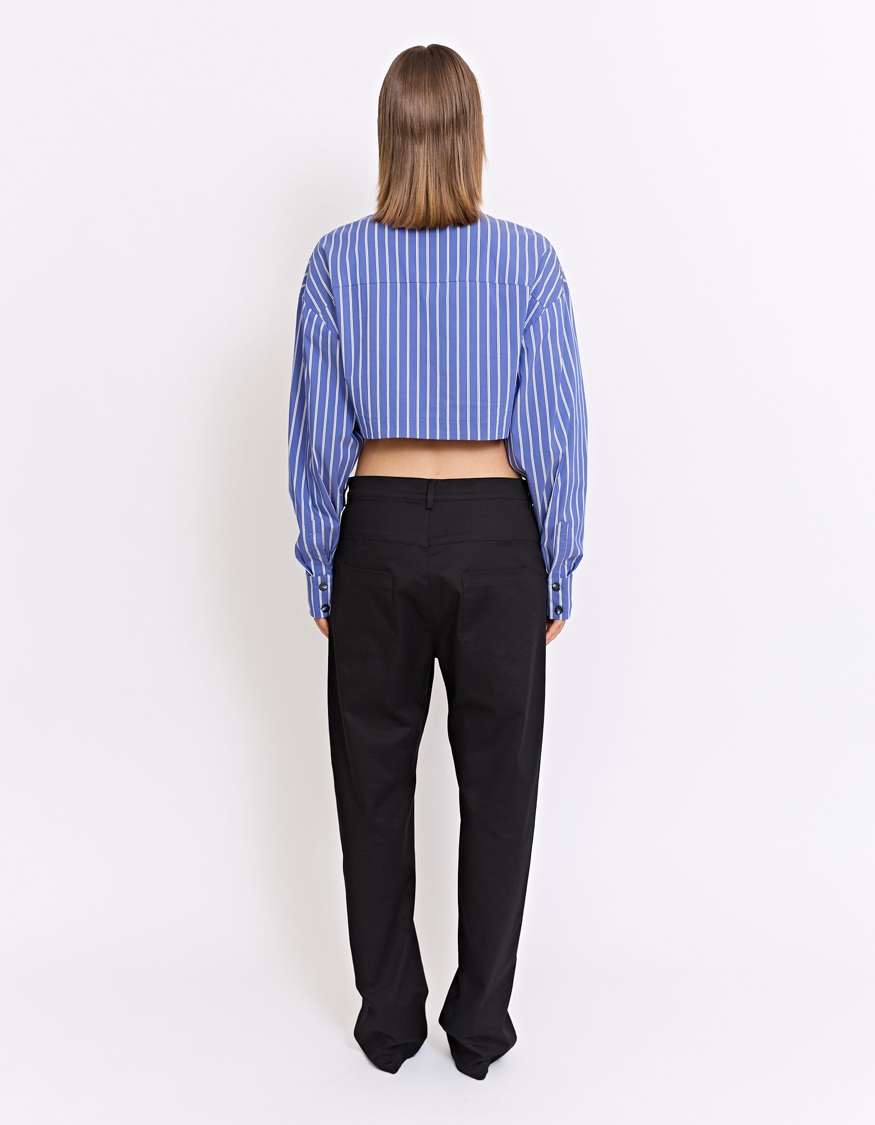 EDAN CROPPED SHIRT | STRIPE