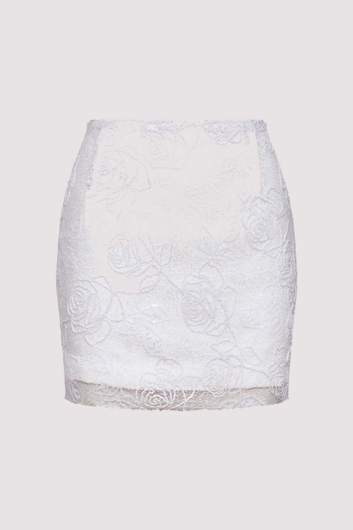 ROZELLE LACE MINI SKIRT | POWDER