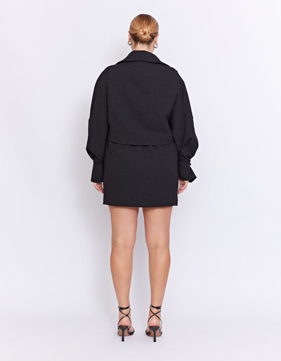 THE BAXTER TRENCH DRESS | BLACK