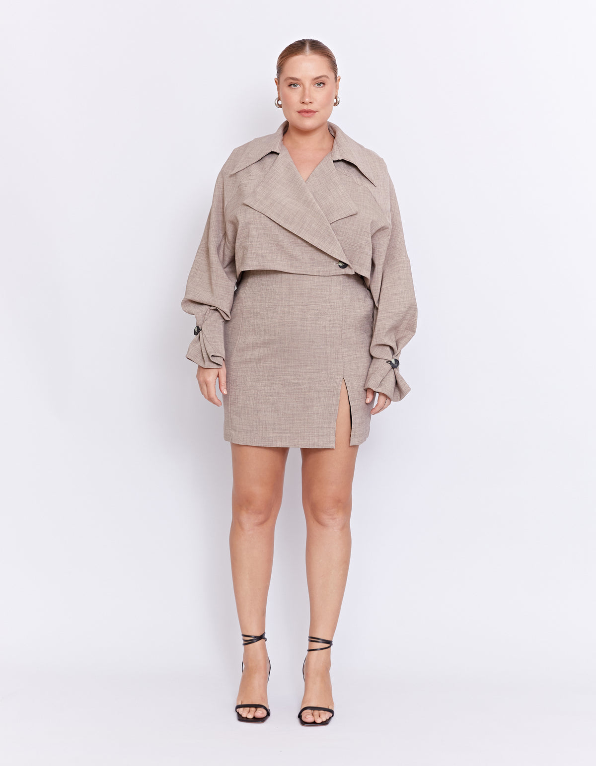 THE BAXTER TRENCH DRESS | BISCUIT