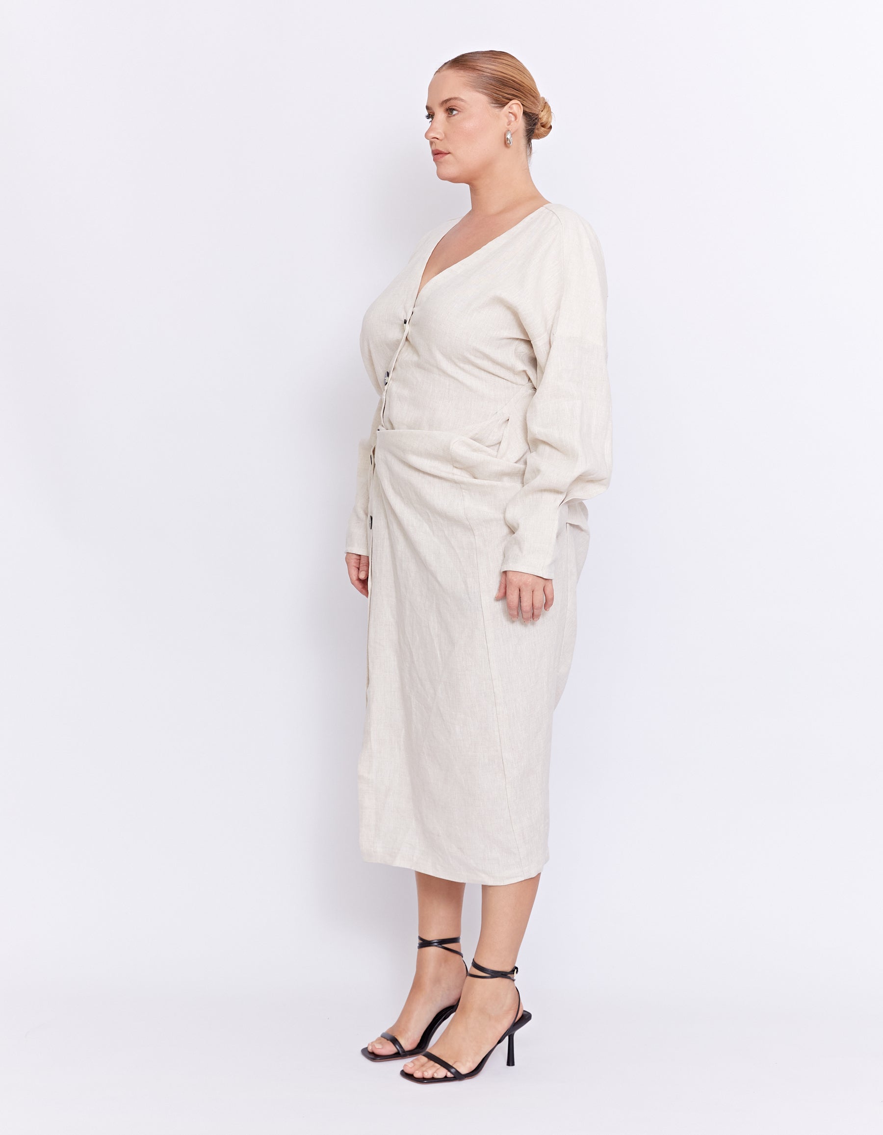 THE VITO TWIST DRESS | NATURAL