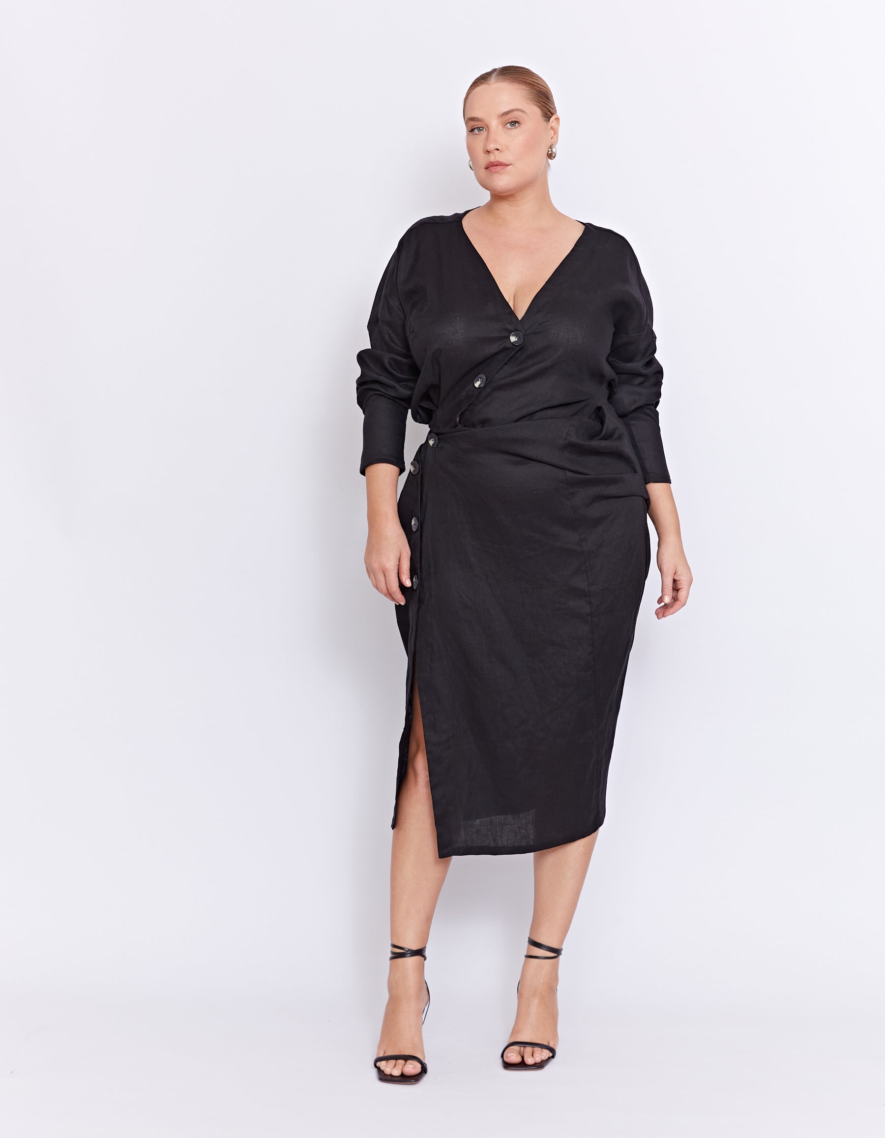 THE VITO TWIST DRESS | BLACK