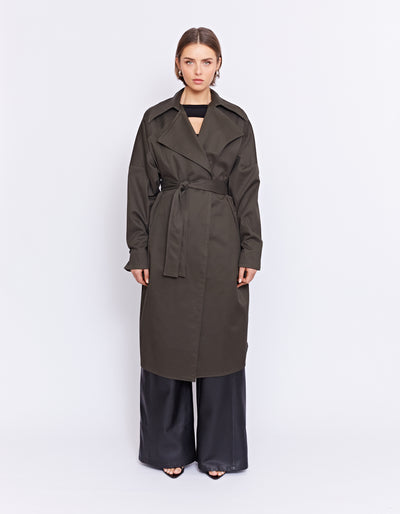 PARKS TRENCH COAT | OLIVE