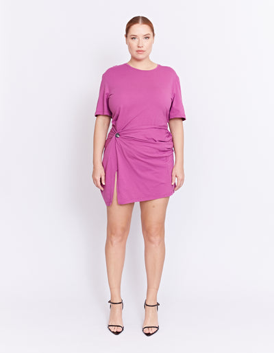 ESSO TWIST DRESS | GRAPE