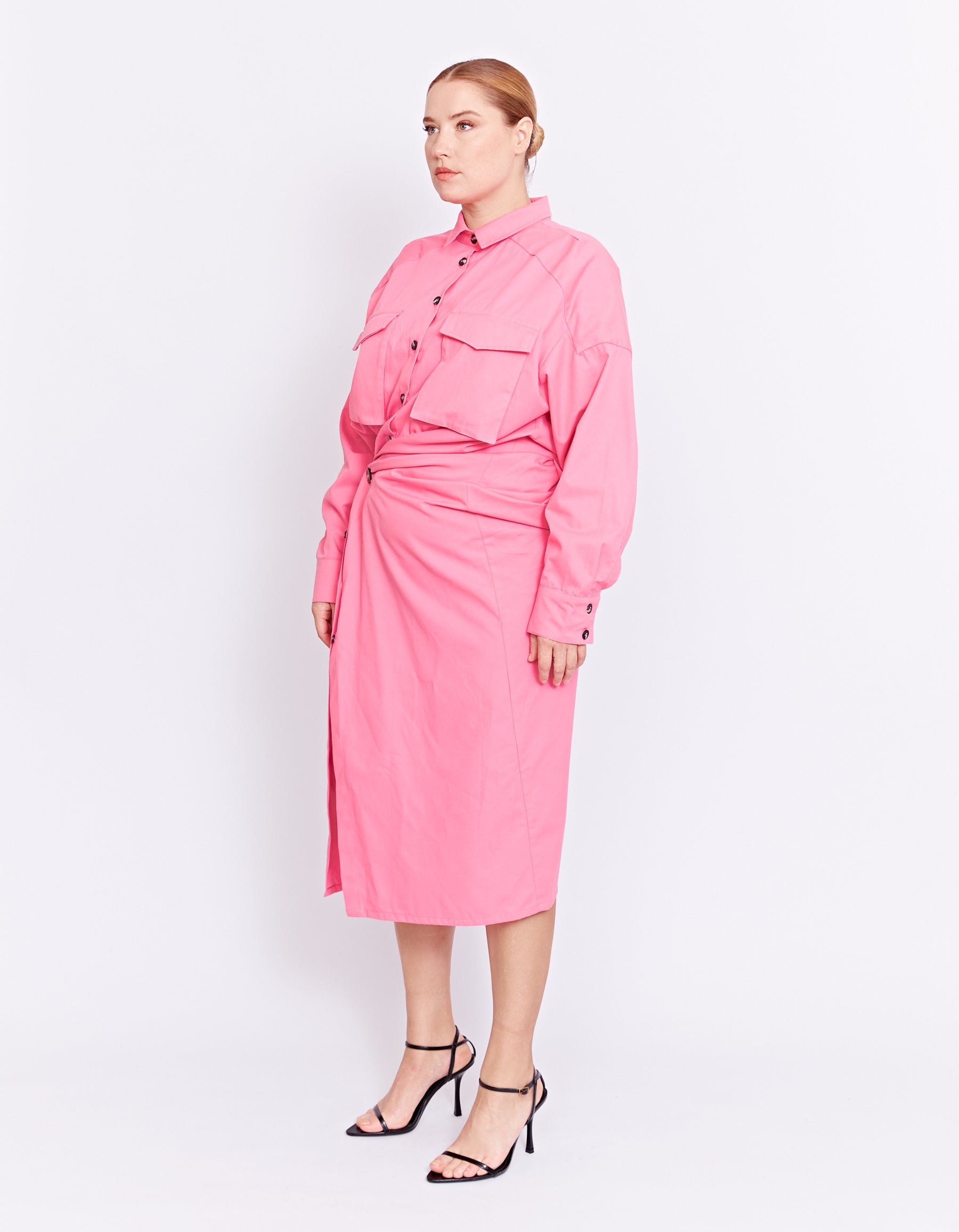 FORBES TWIST DRESS | PINK