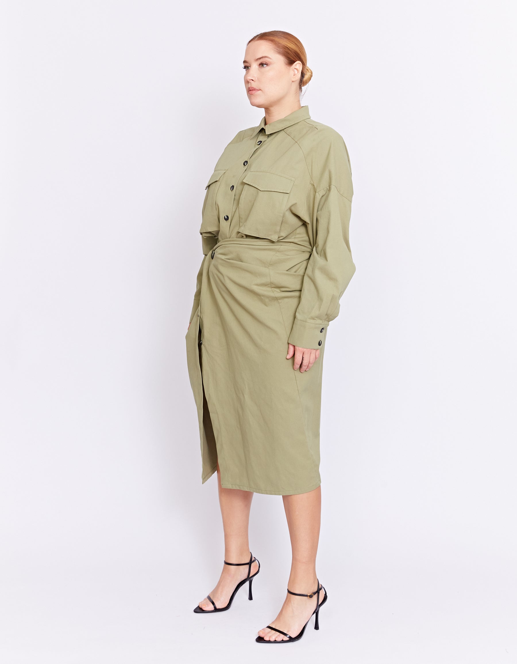 FORBES TWIST DRESS | PISTACHIO