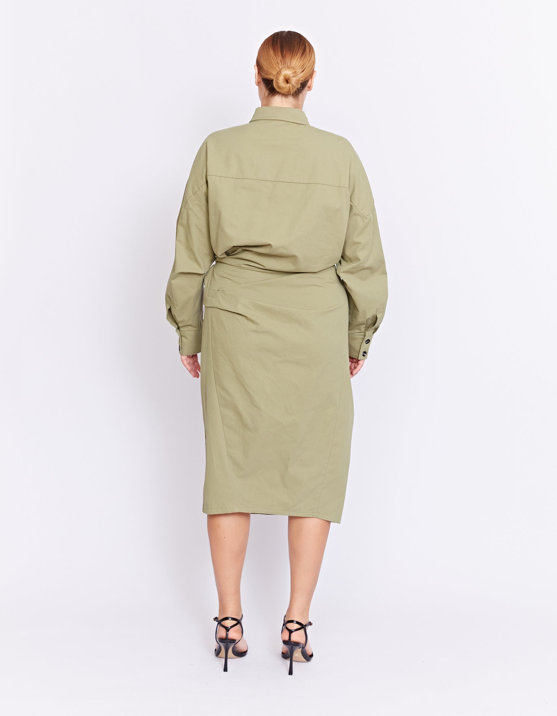 FORBES TWIST DRESS | PISTACHIO