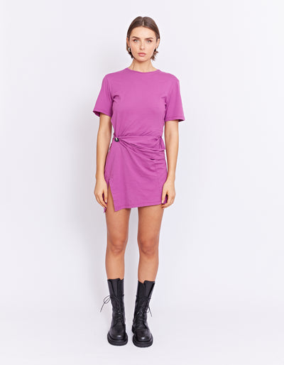 ESSO TWIST DRESS | GRAPE