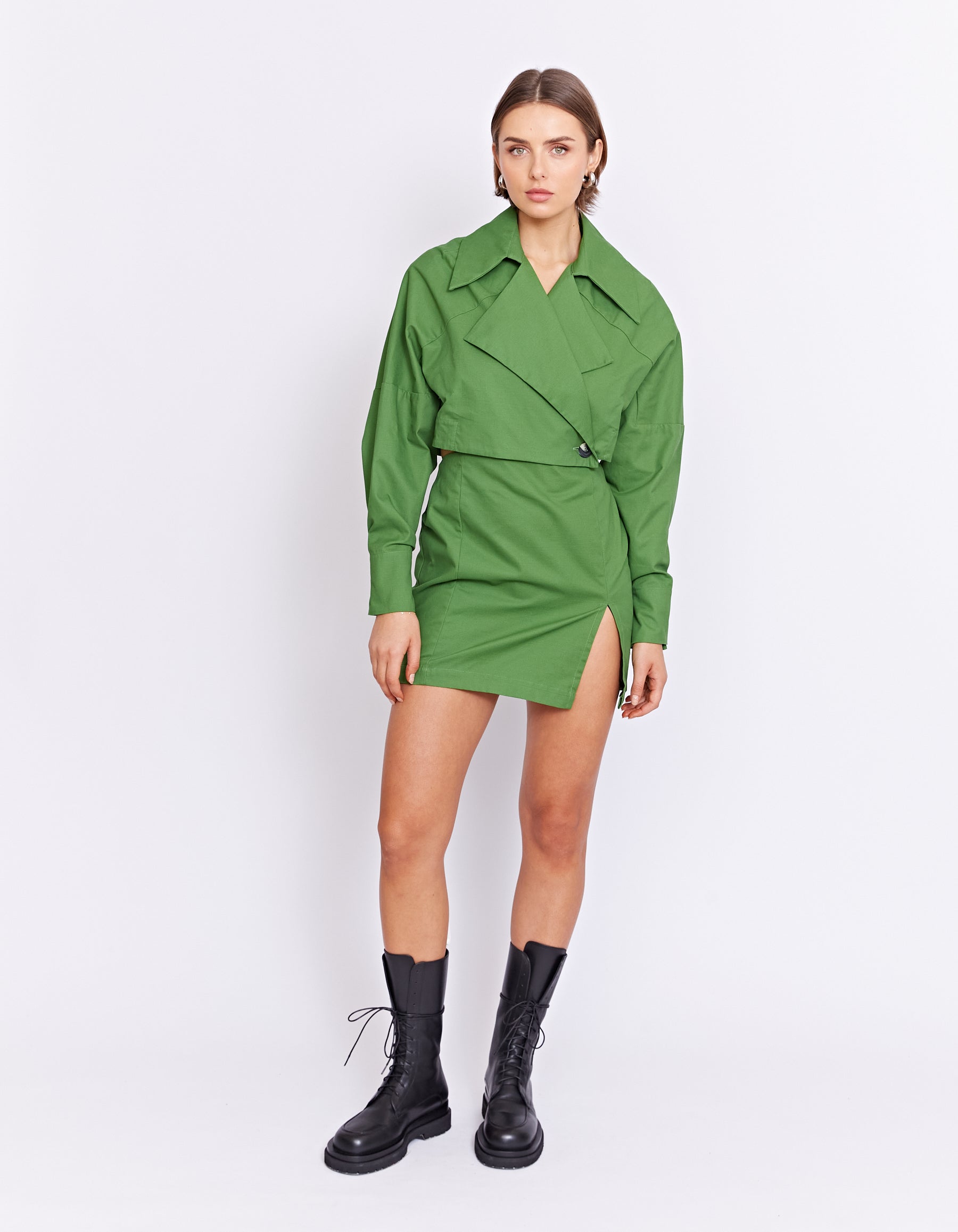 THE MONROE TRENCH DRESS | LEAF