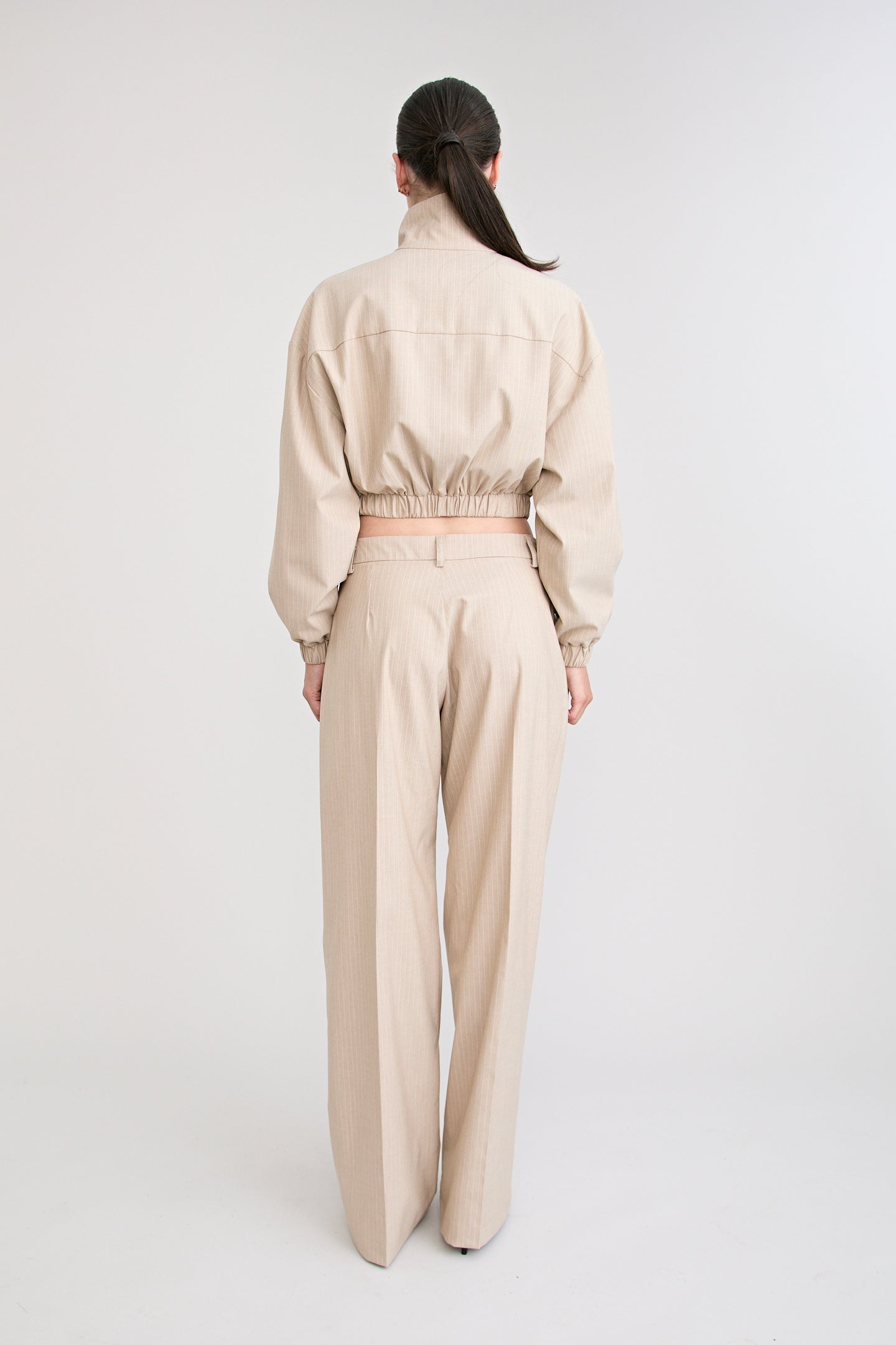 ZENA BOMBER JACKET | BEIGE