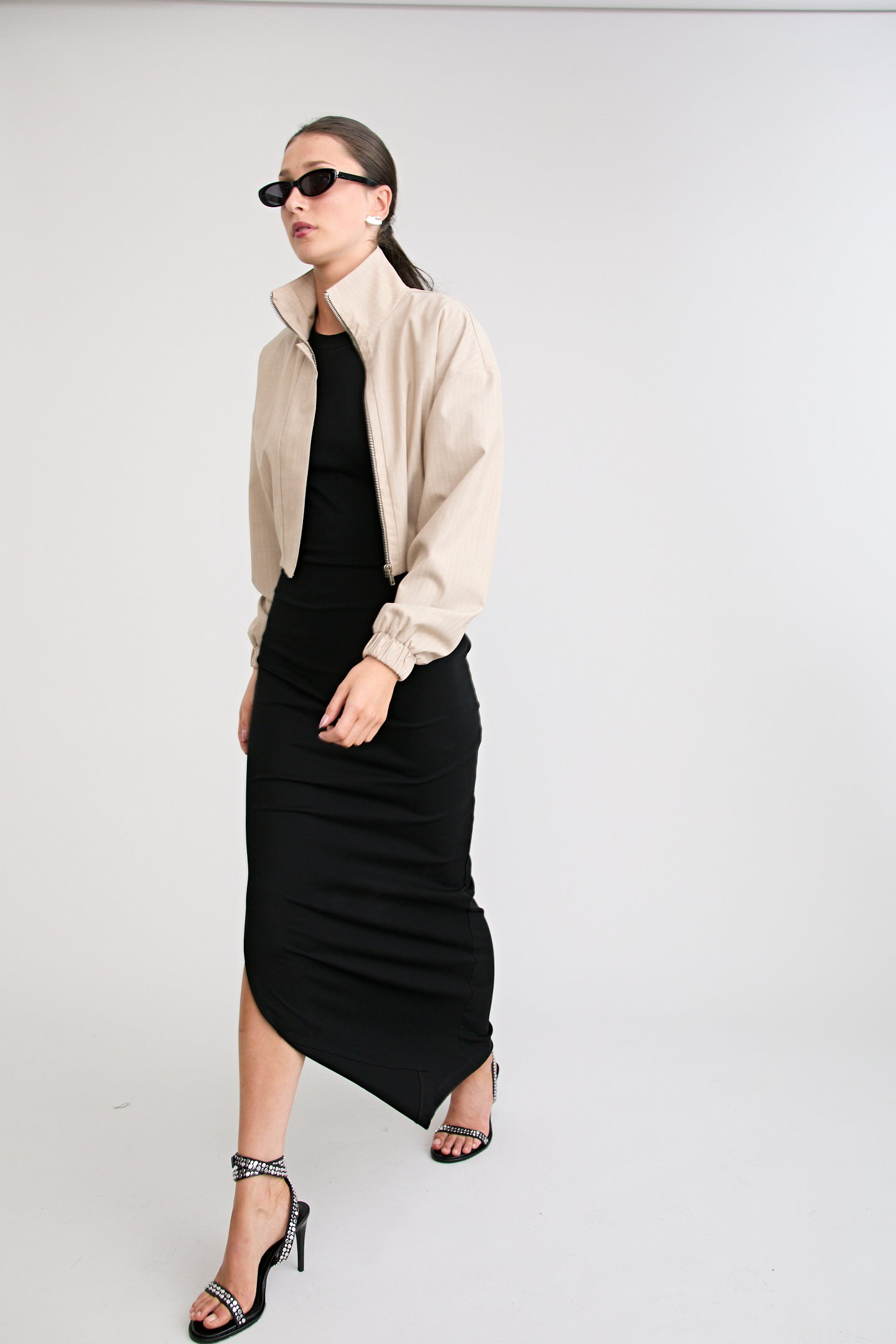 ZENA BOMBER JACKET | BEIGE