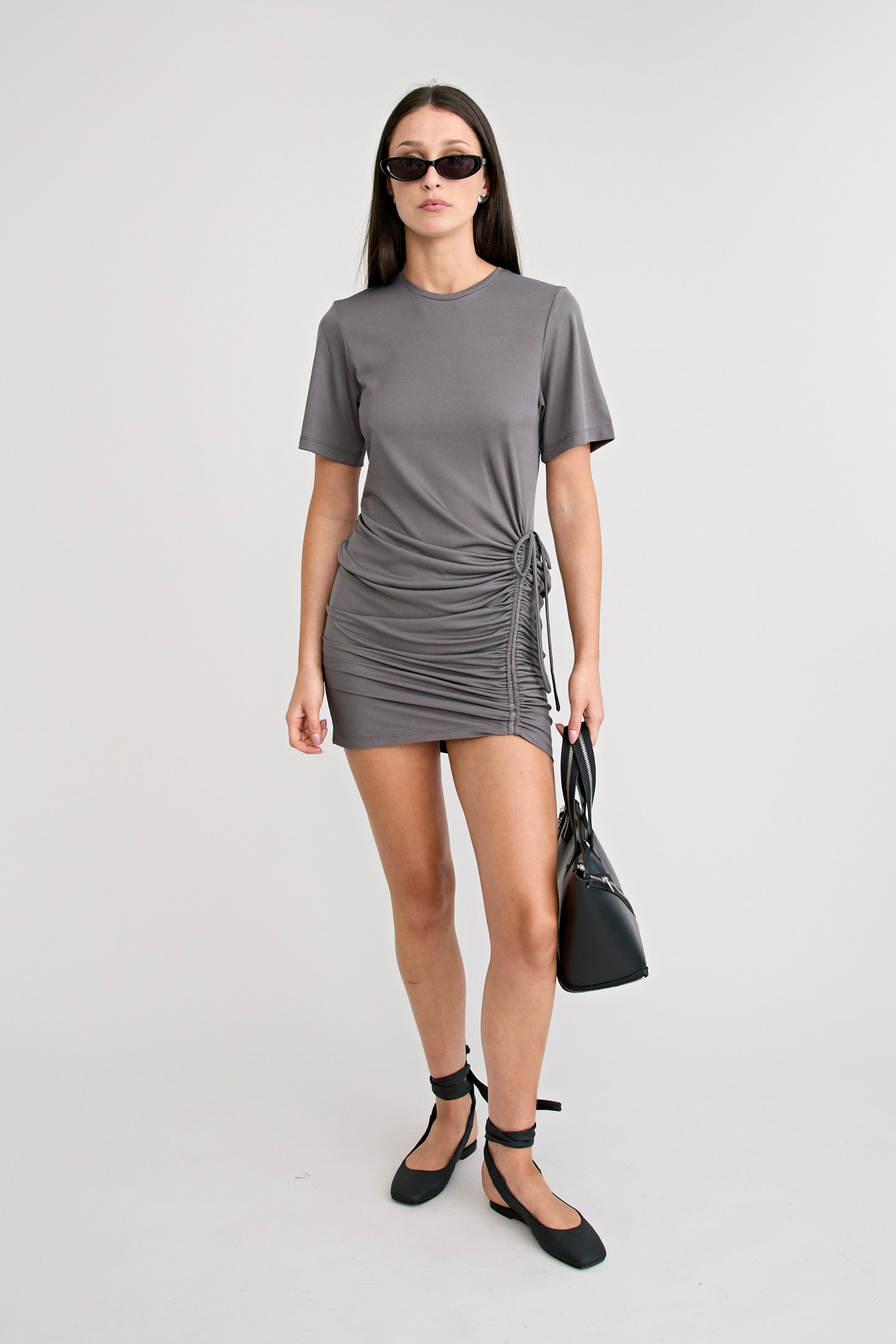 SOLENE DRESS | CHARCOAL