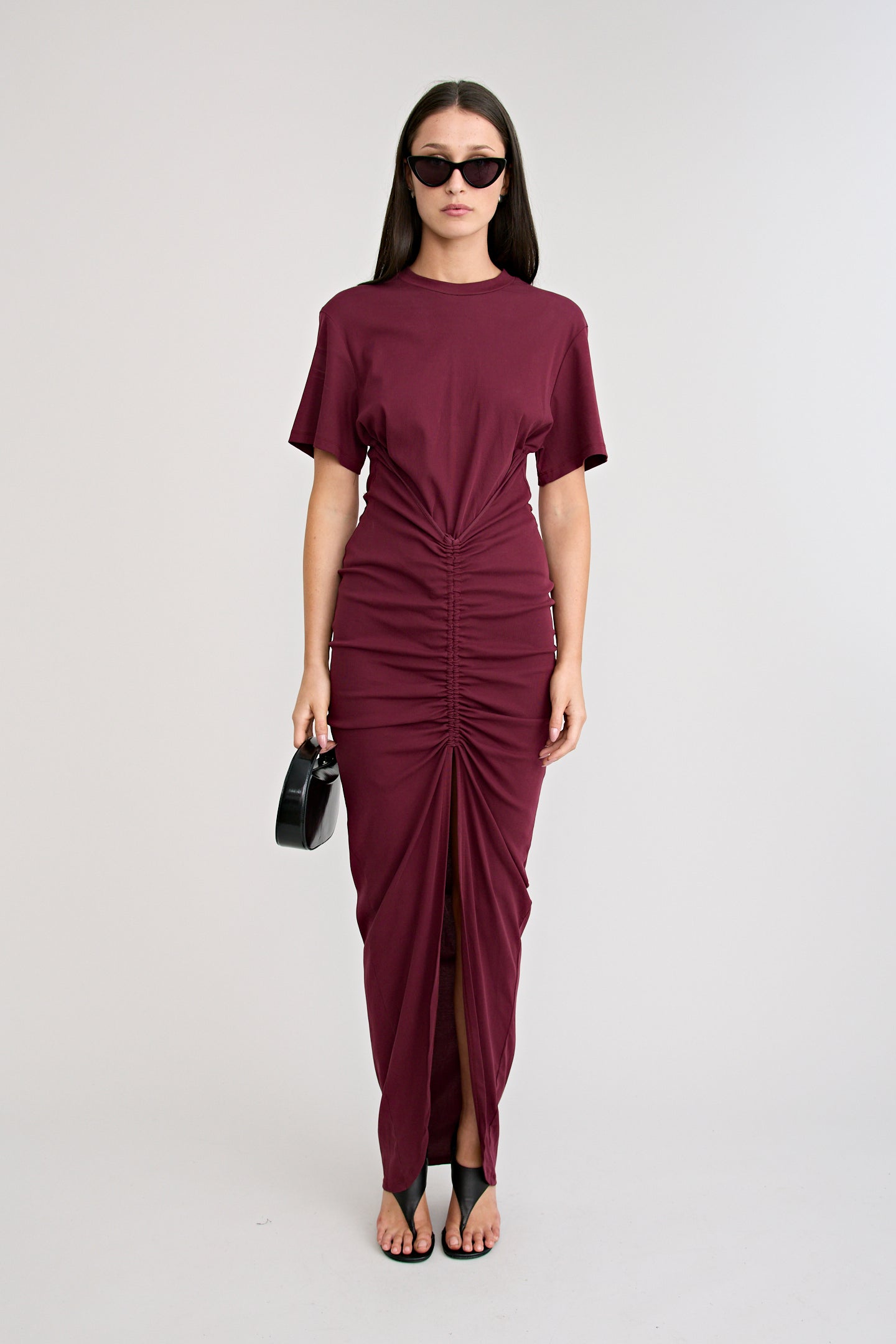 NIKO MAXI DRESS | BURGUNDY