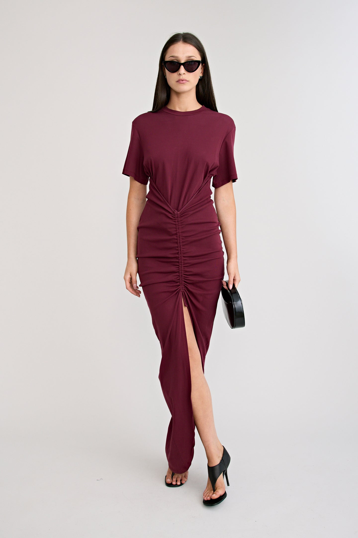 NIKO MAXI DRESS | BURGUNDY