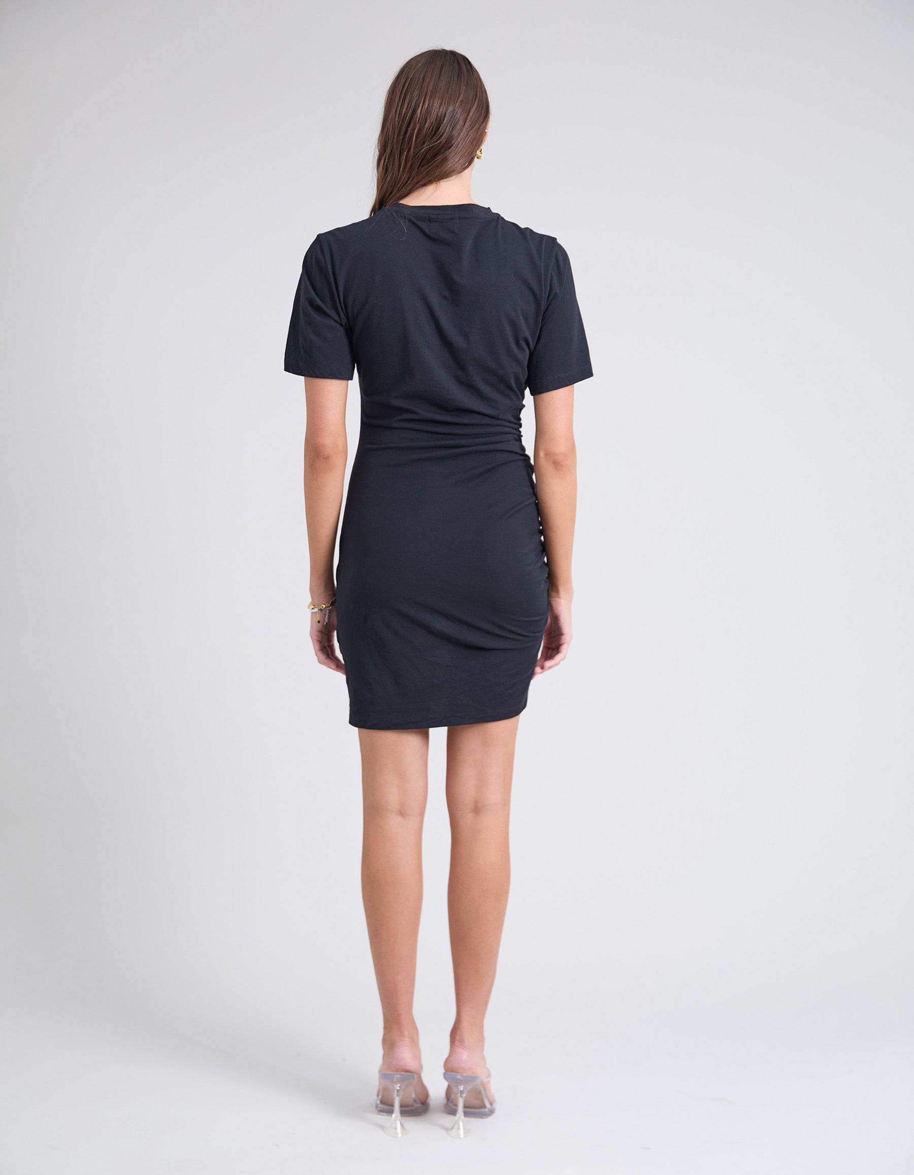 COLMAR ORGANIC COTTON MINI DRESS | BLACK