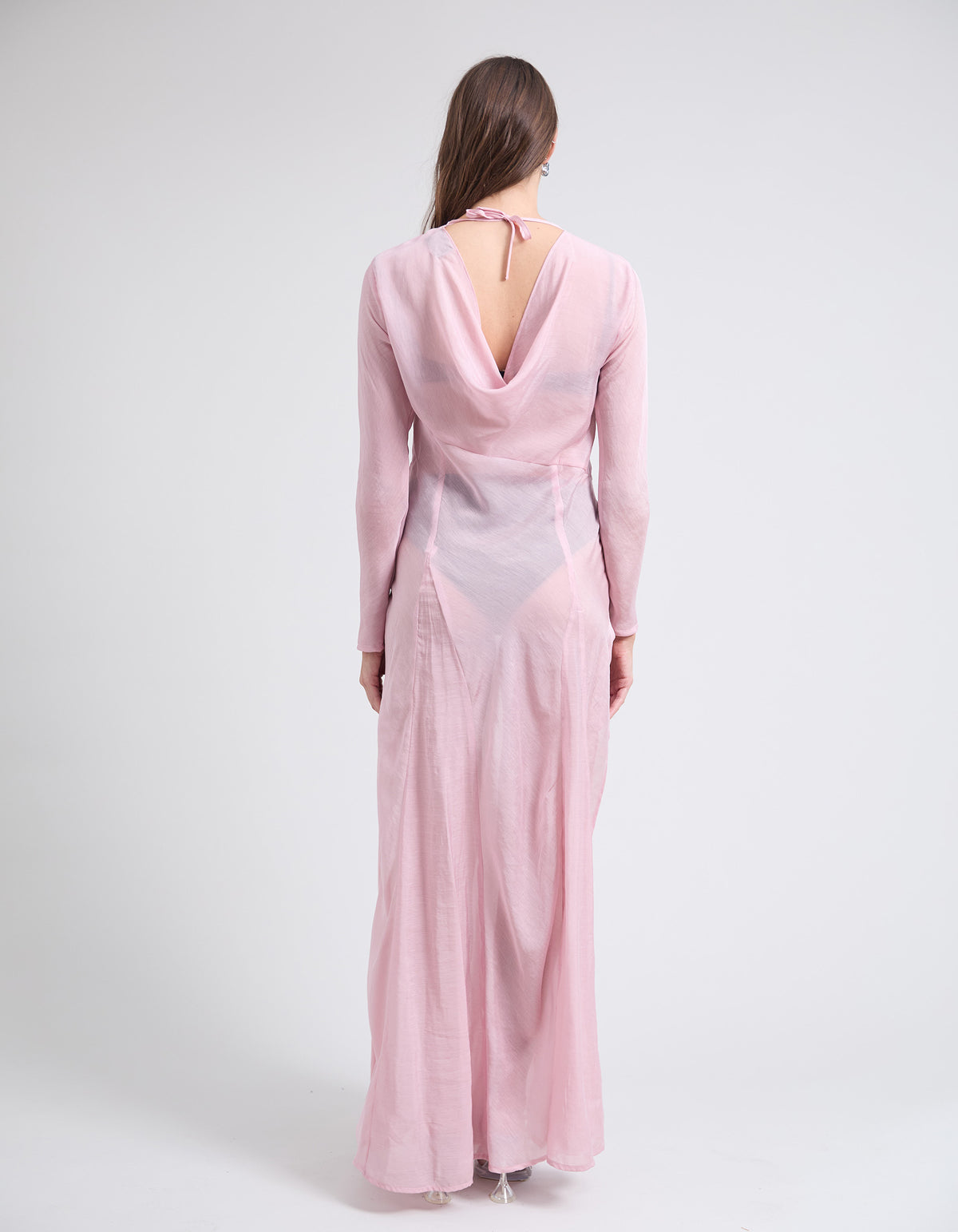 TERRAZZA SHEER GOWN | PINK