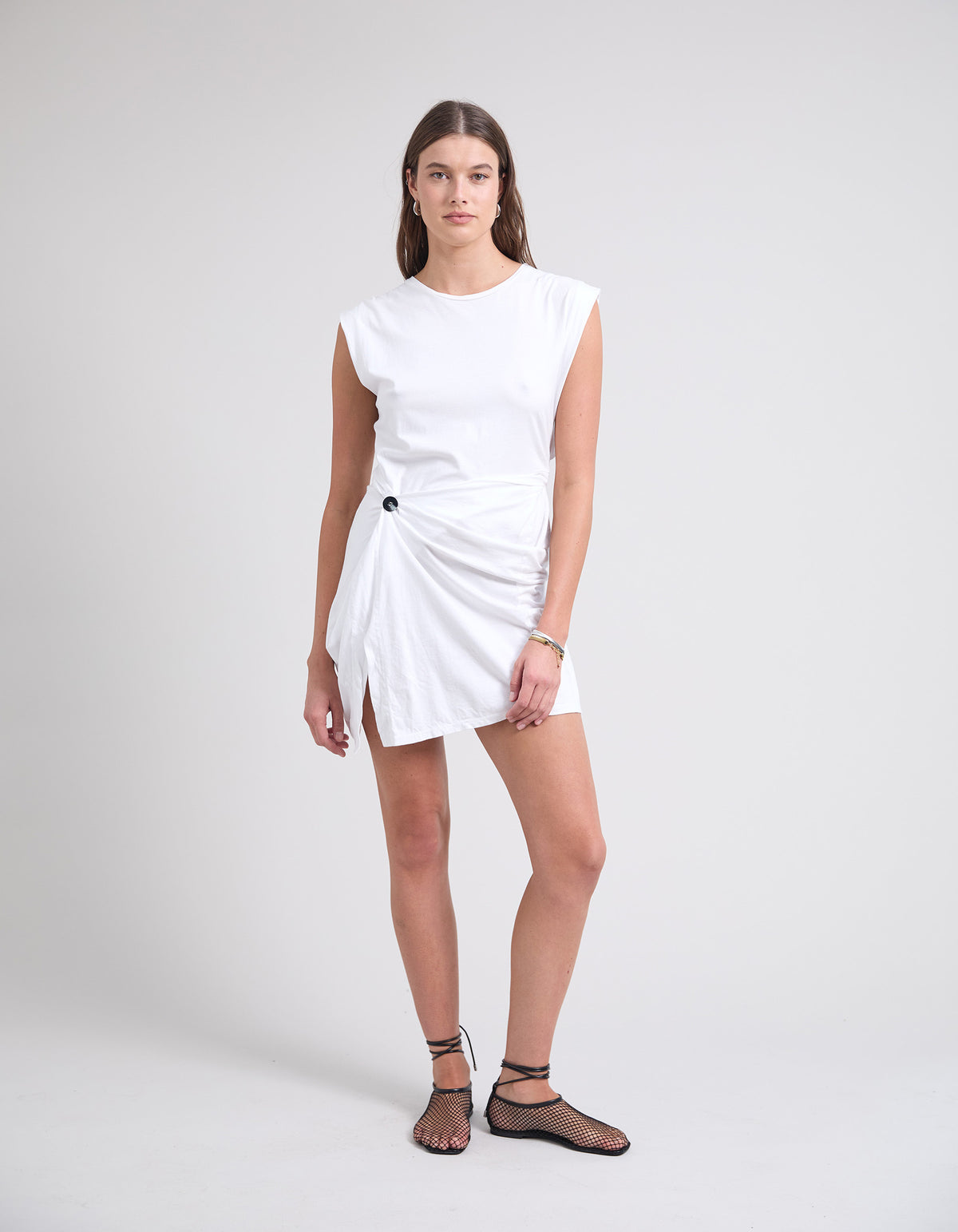 SOULWAX TWIST DRESS | POWDER