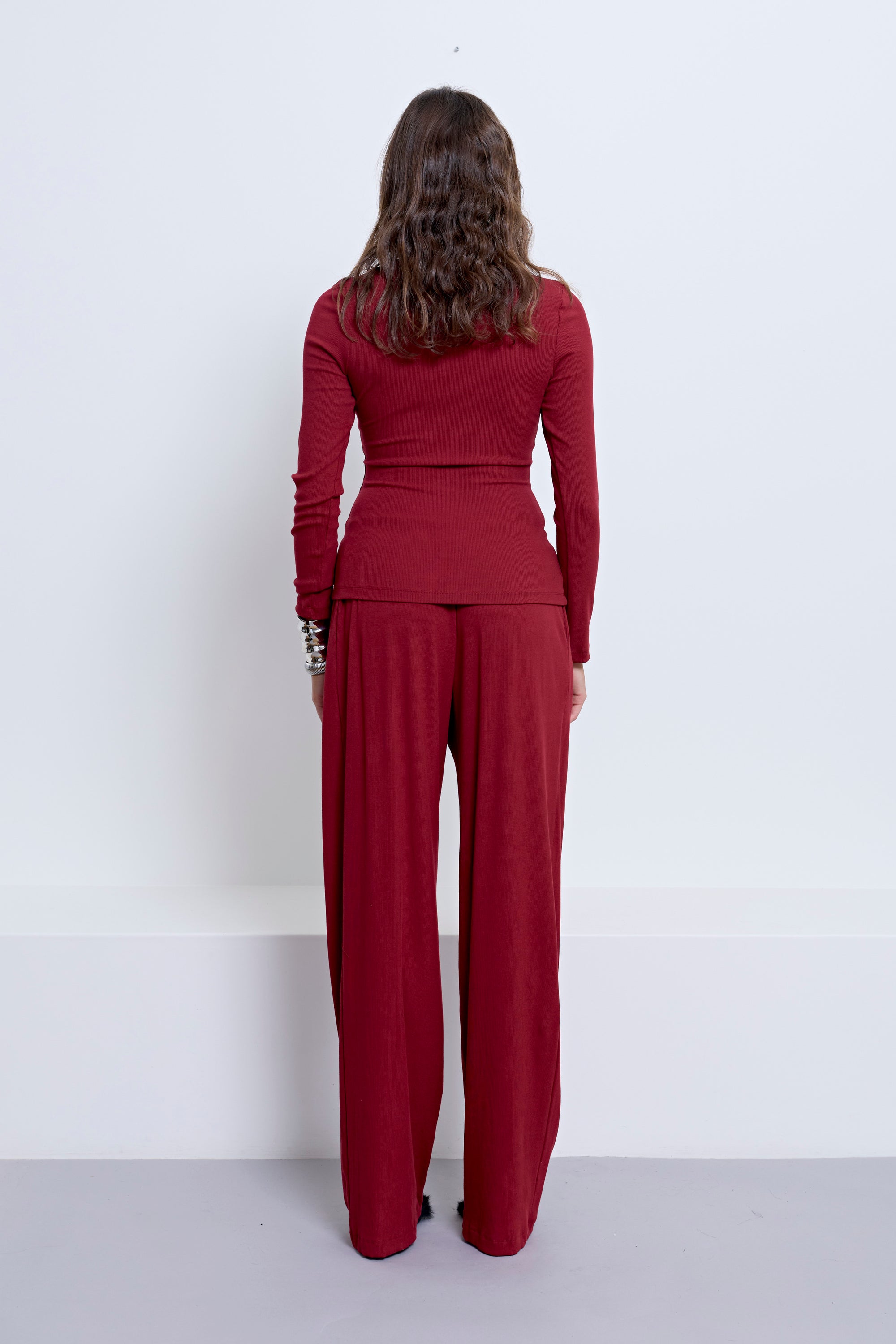 BISCAYNE LONG SLEEVE TOP | SANGRIA