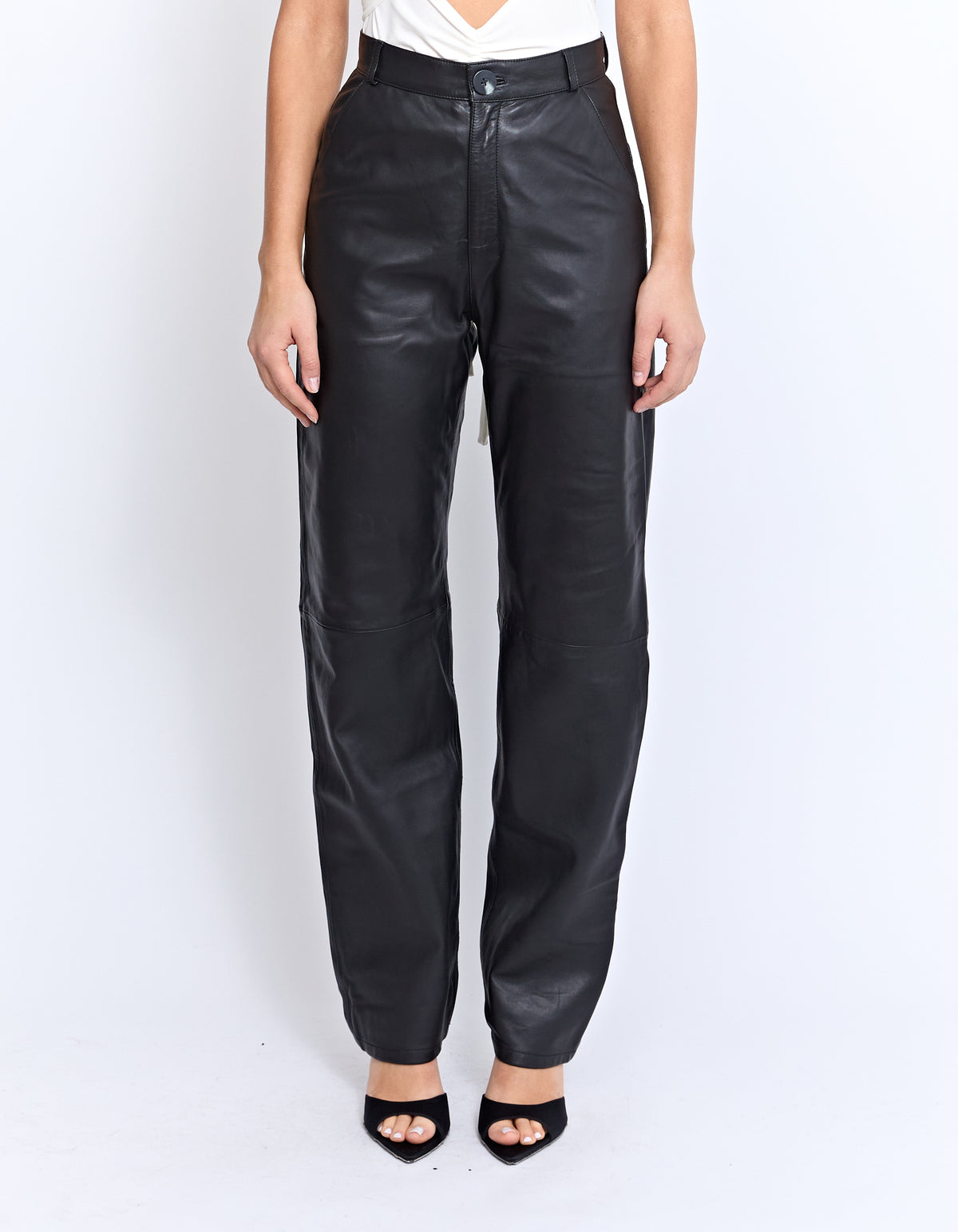 PIAF LEATHER PANT | BLACK