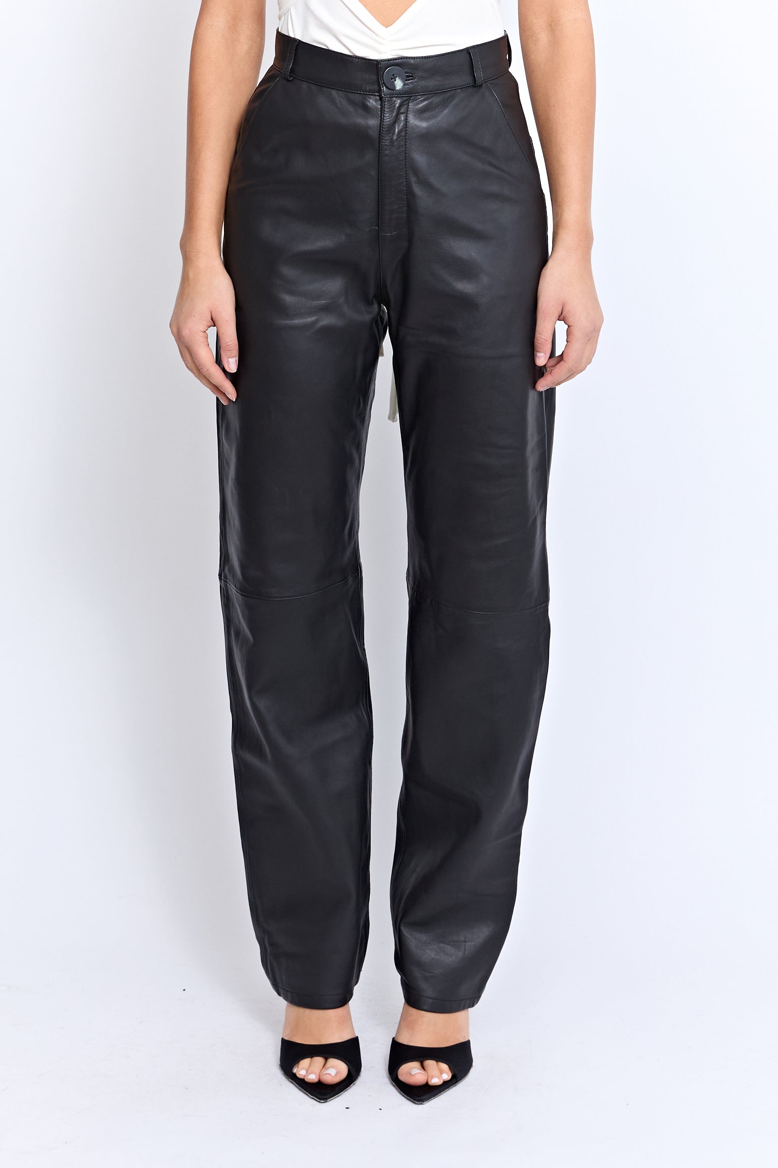 PIAF LEATHER PANT | BLACK