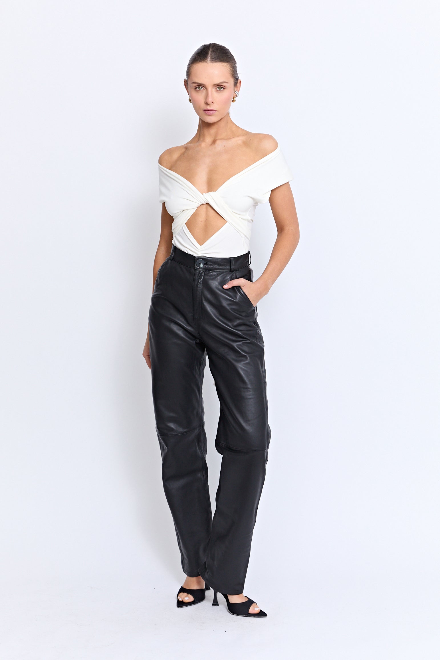 PIAF LEATHER PANT | BLACK