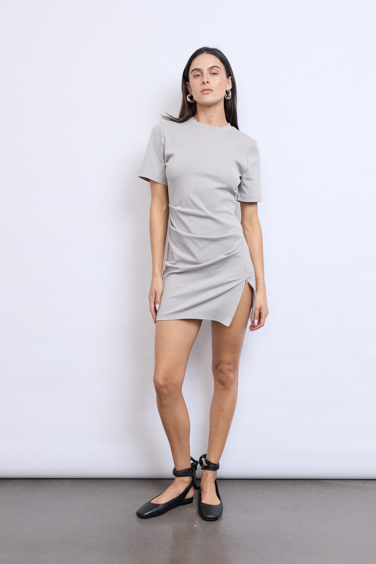 MINI PORTIA DRESS | GREY