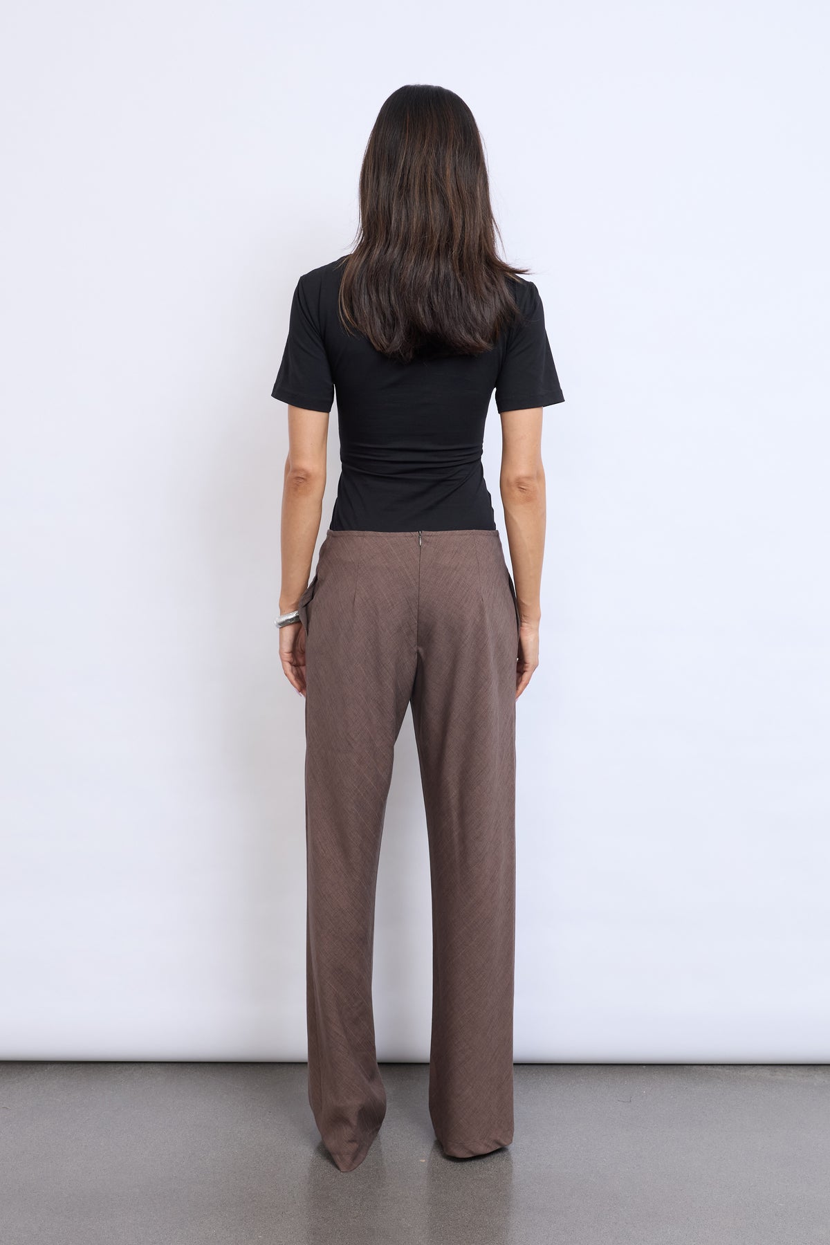 PINO BIAS CUT PANT | CHOCOLATE