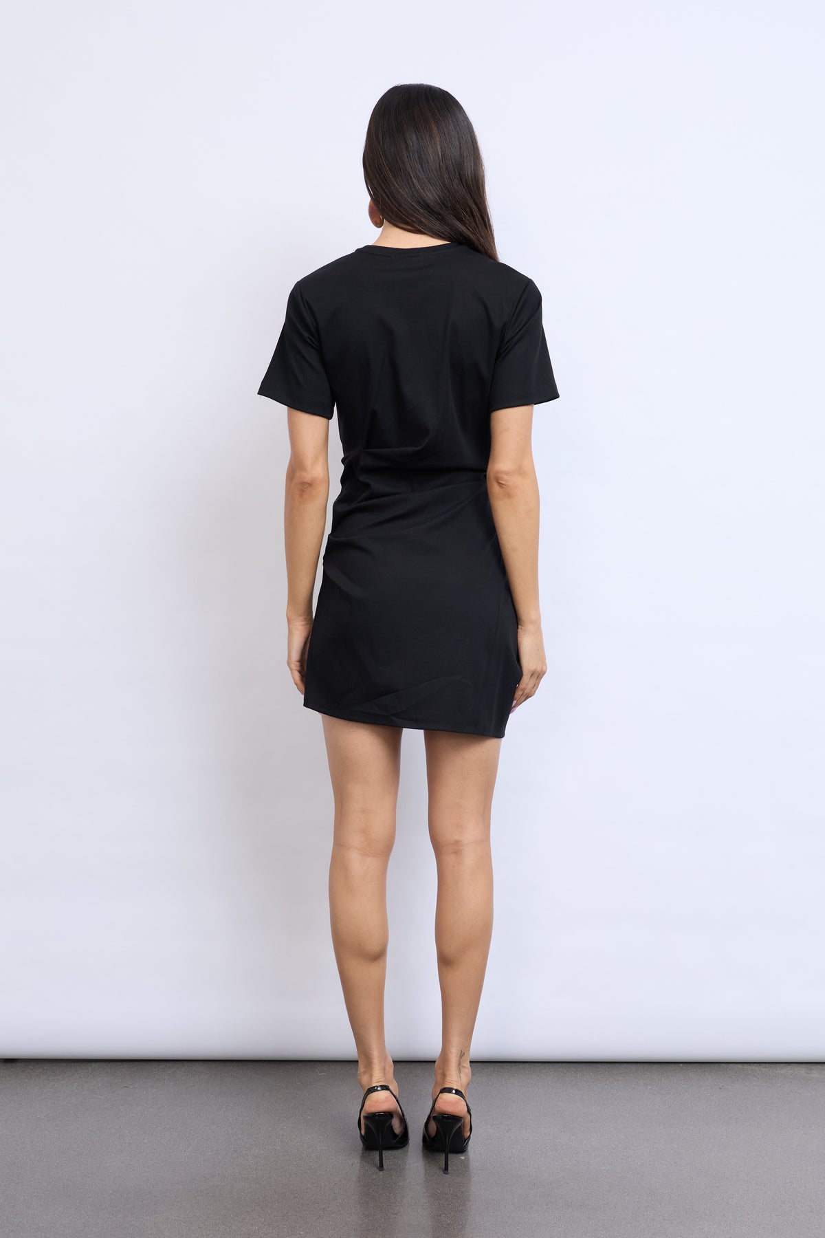 LUCCA TWIST DRESS | BLACK